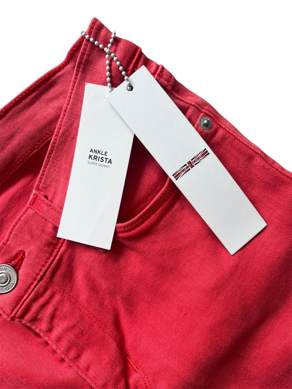 Hudson Hudson Super Skinny Ankle Krista Jeans in Coral | 29 NWT Size 29" - 3 Thumbnail
