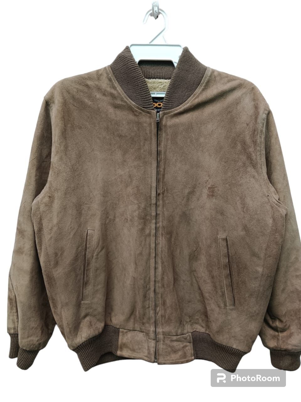 Bop Professional Leather Suede Bomber Jacket