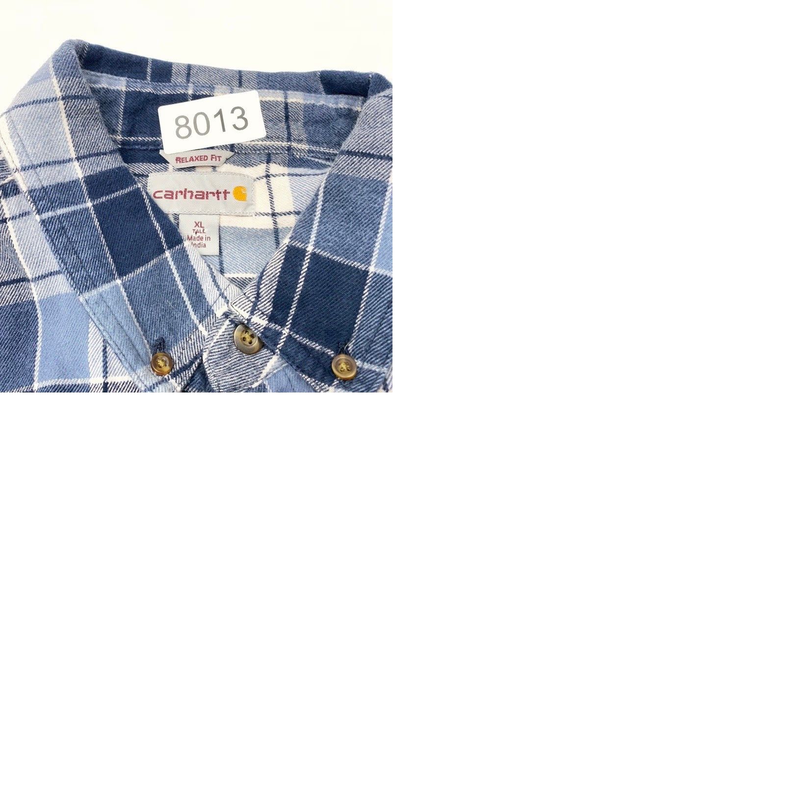 Carhartt VINTAGE Carhartt Shirt Mens XL Blue Trumbull Plaid Long Sleeve Relaxed Workwear Flannel Size US XL / EU 56 / 4 - 9 Thumbnail