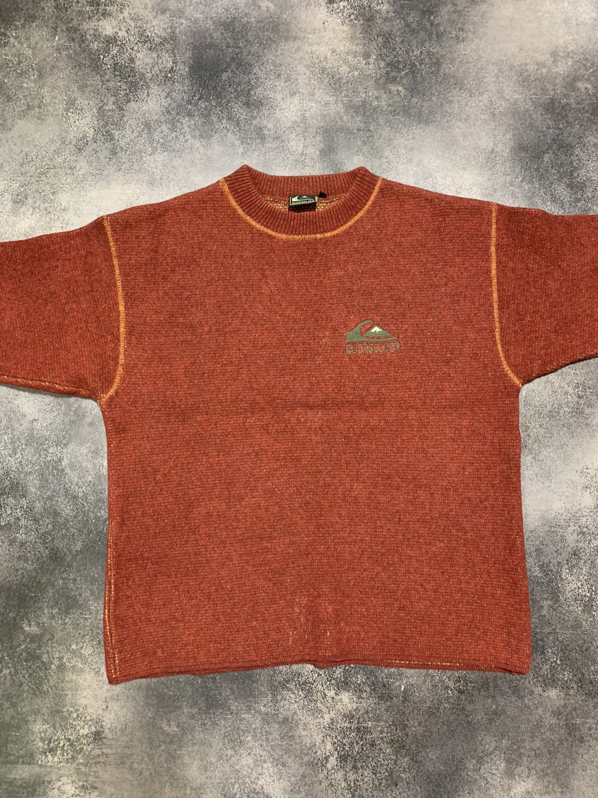 Quiksilver × Vintage Rare🍊 Vintage 90 s Quiksilver Embroidered Logo Sweatshirt Size US M / EU 48-50 / 2 - 6 Thumbnail