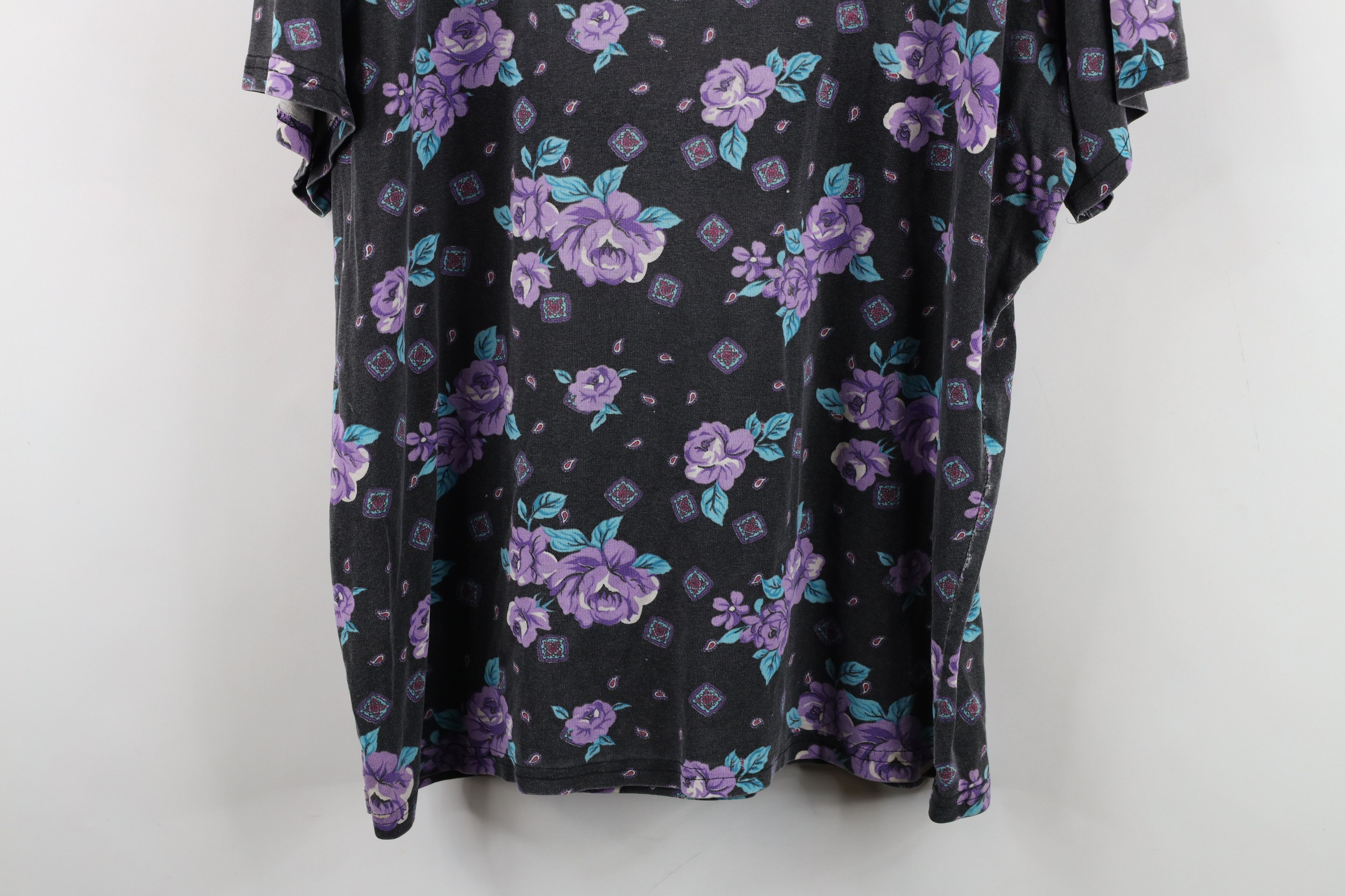 Vintage Vintage 90s Streetwear Flower All Over Print Pocket T-Shirt Size XL / US 12-14 / IT 48-50 - 11 Thumbnail