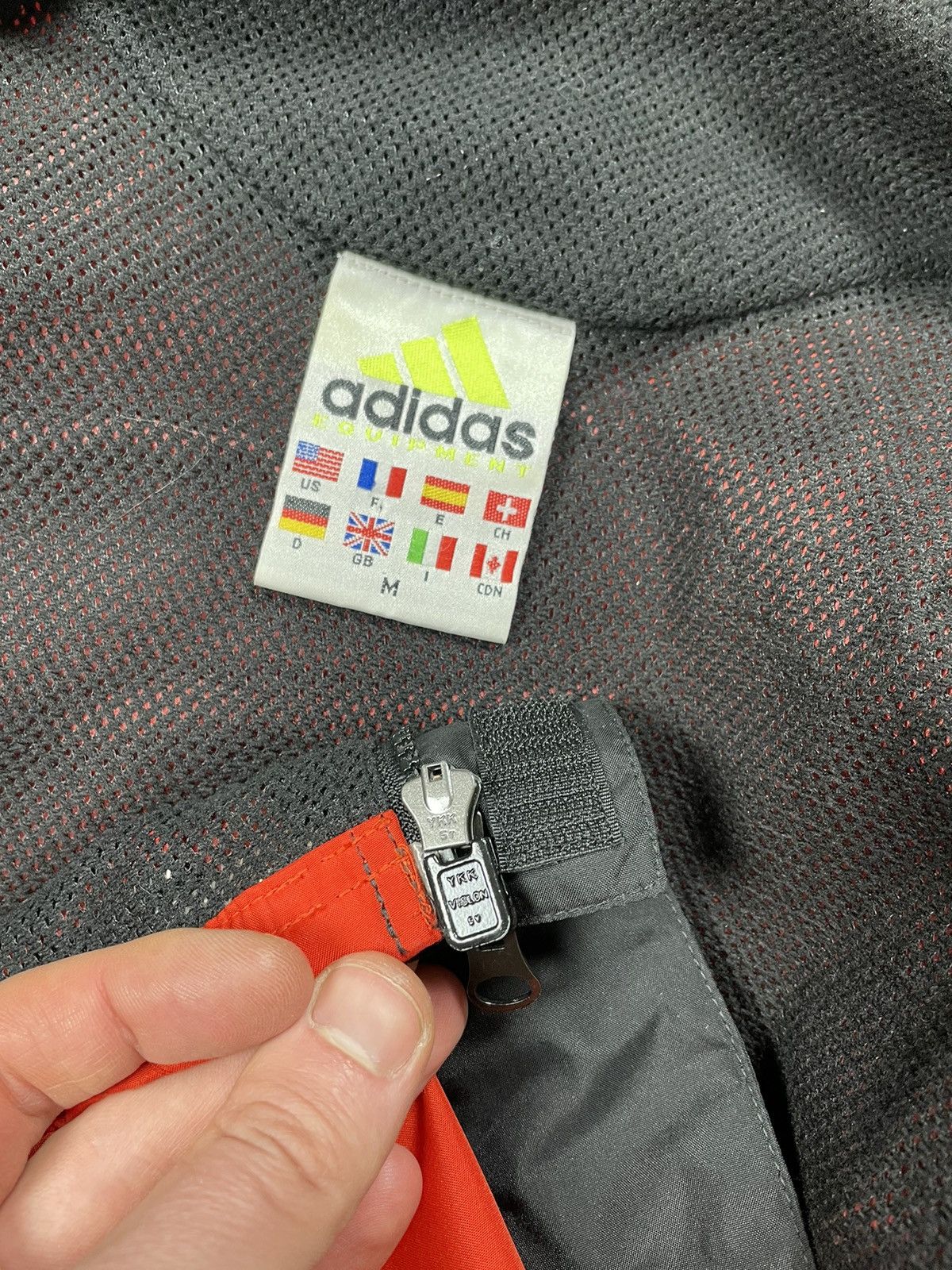 Adidas × Vintage Vintage 2000 Equipment Adidas Reflective Windbreaker Jacket Size US M / EU 48-50 / 2 - 11 Thumbnail