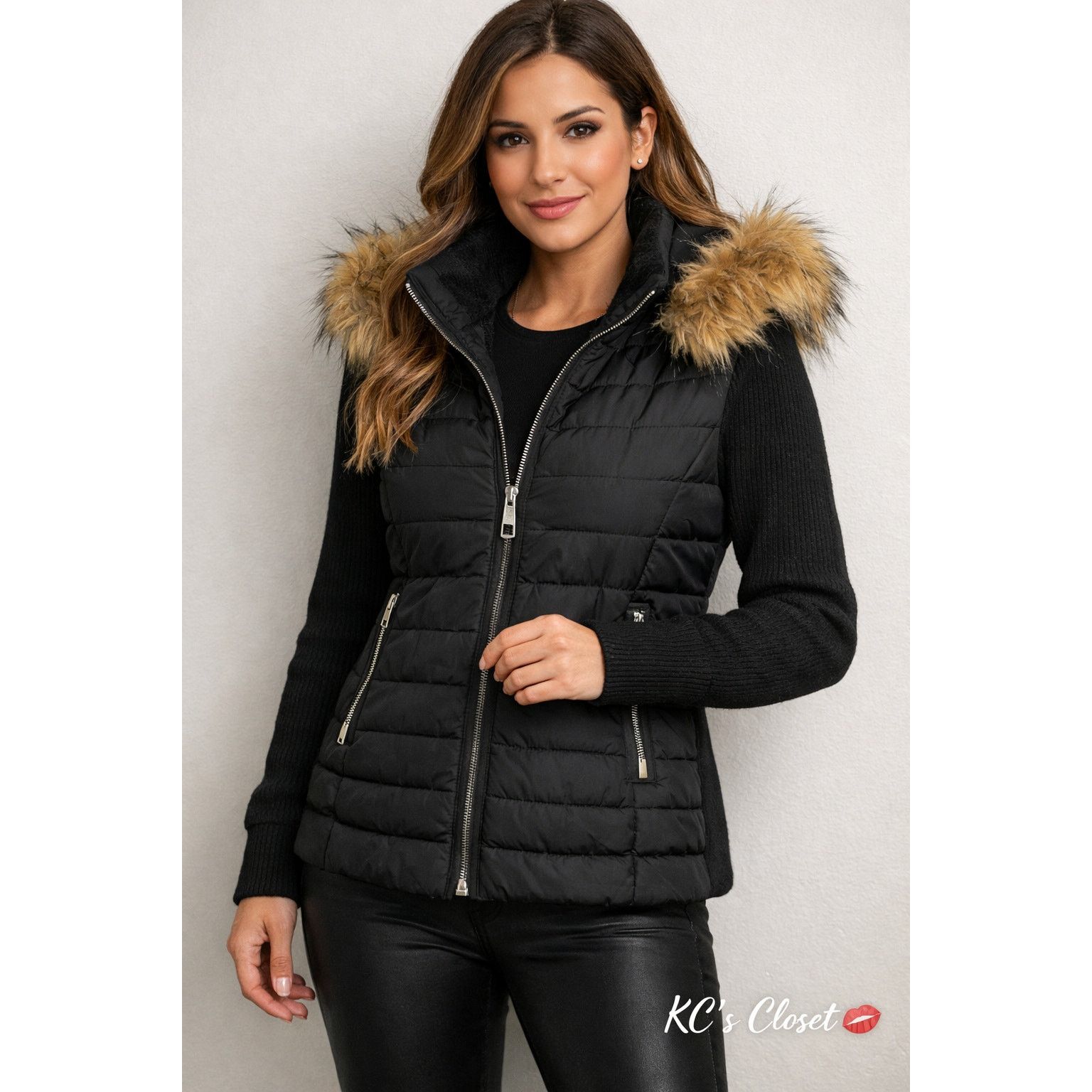 Calvin Klein Calvin Klein puffer jacket Size M, knit sleeves, zip pockets Size M / US 6-8 / IT 42-44 - 1 Thumbnail