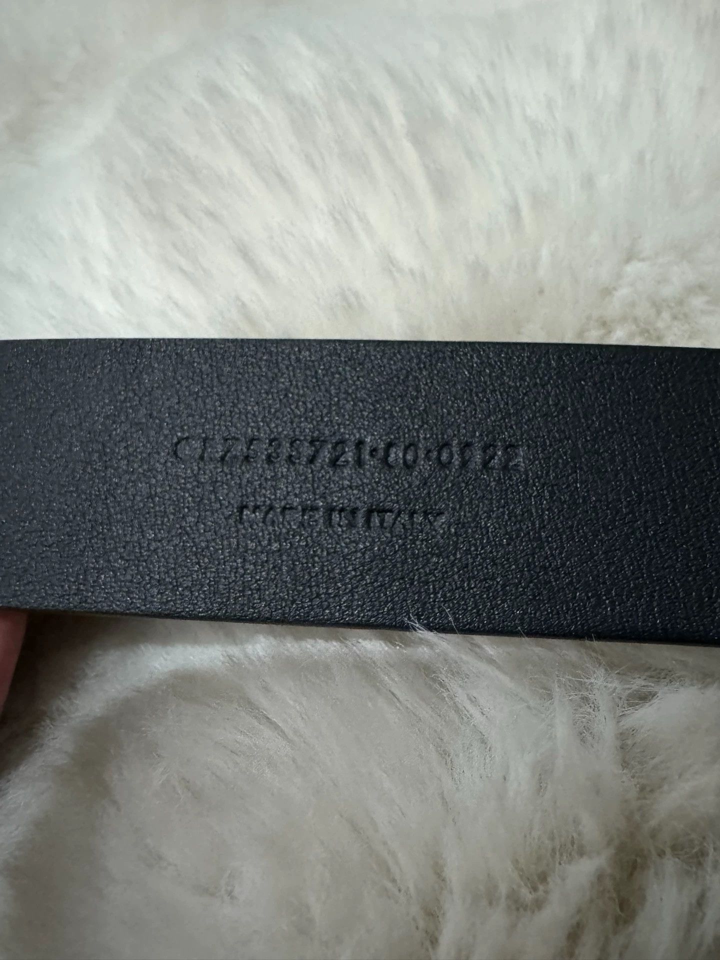 Saint Laurent Paris Saint Laurent (SLP) gold-plated engraved logo belt, Size ONE SIZE - 7 Thumbnail
