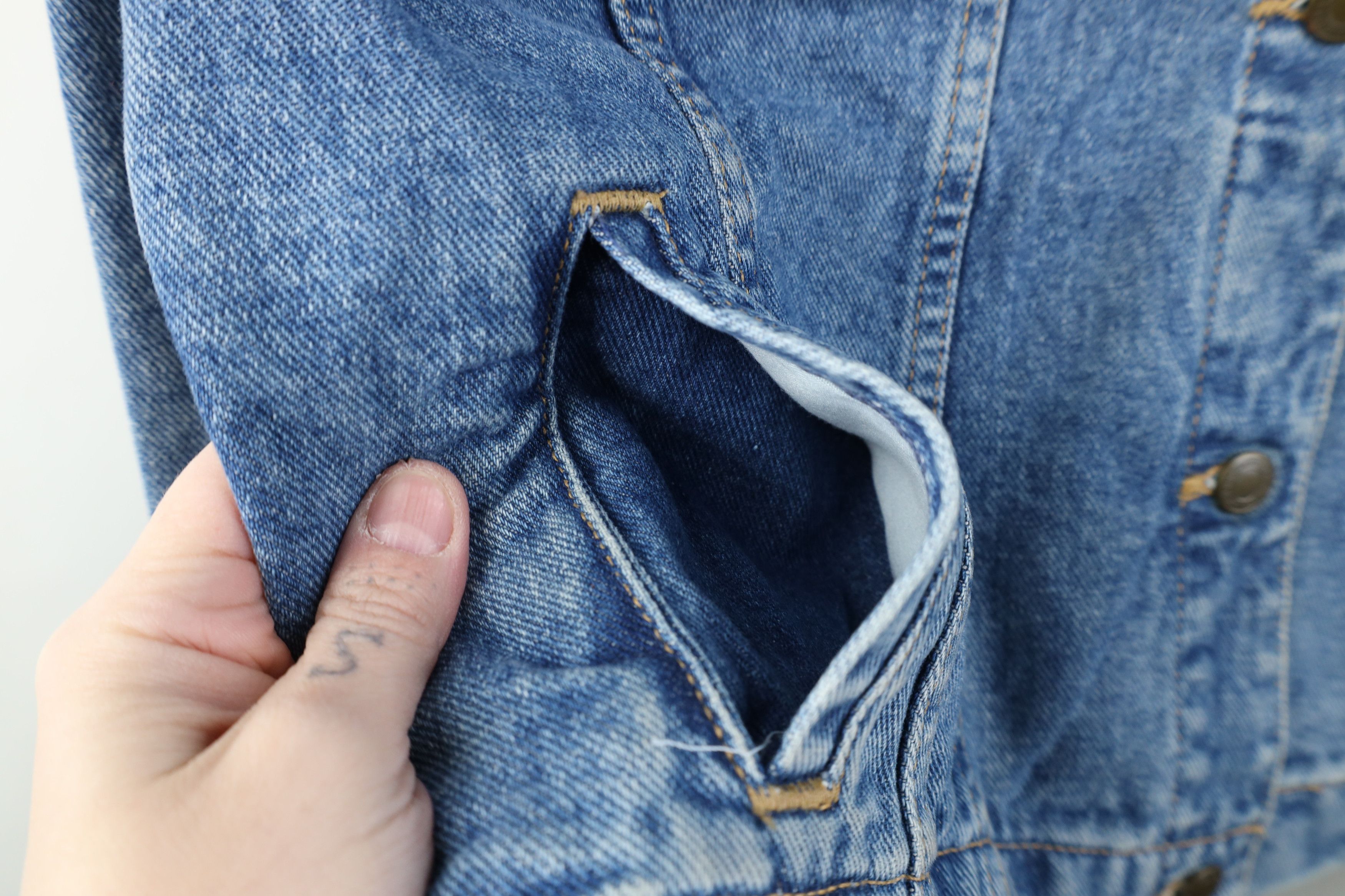 Vintage Vintage 90s Streetwear Babydoll Denim Jean Trucker Jacket Size L / US 10 / IT 46 - 5 Thumbnail