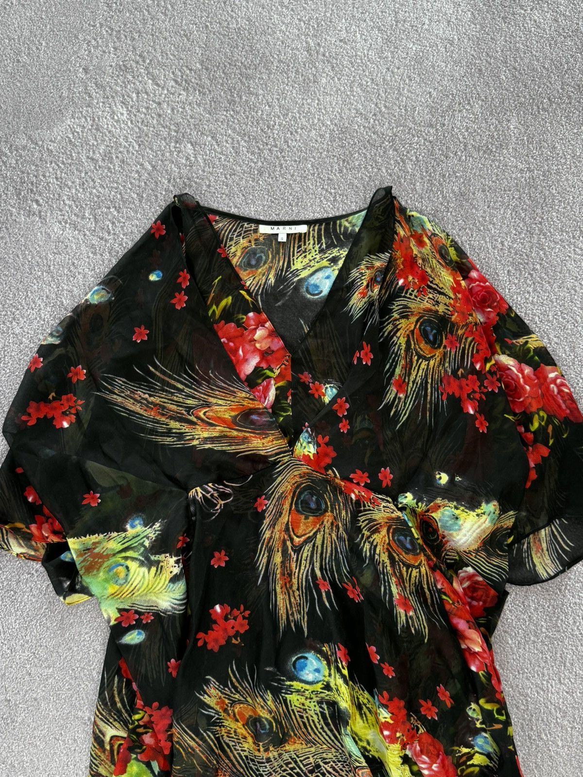 Marni Marni y2k 00s Avant Garde Coloured Blouse Size S / US 4 / IT 40 - 2 Thumbnail
