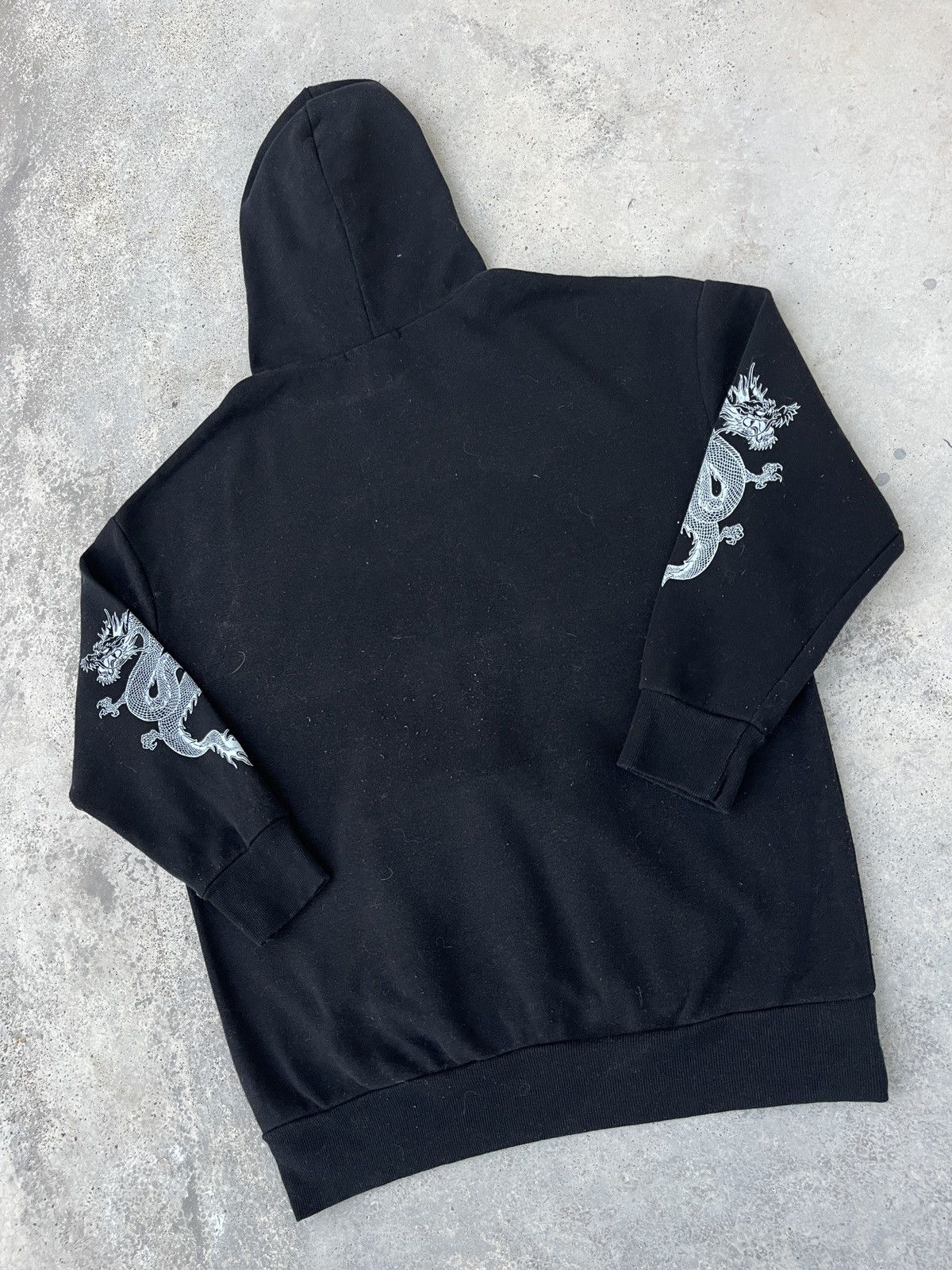 JNCO × Stussy × Vintage Y2K Jnco Styled Embroidered Dragon Pullover Hoodie Size US L / EU 52-54 / 3 - 6 Thumbnail