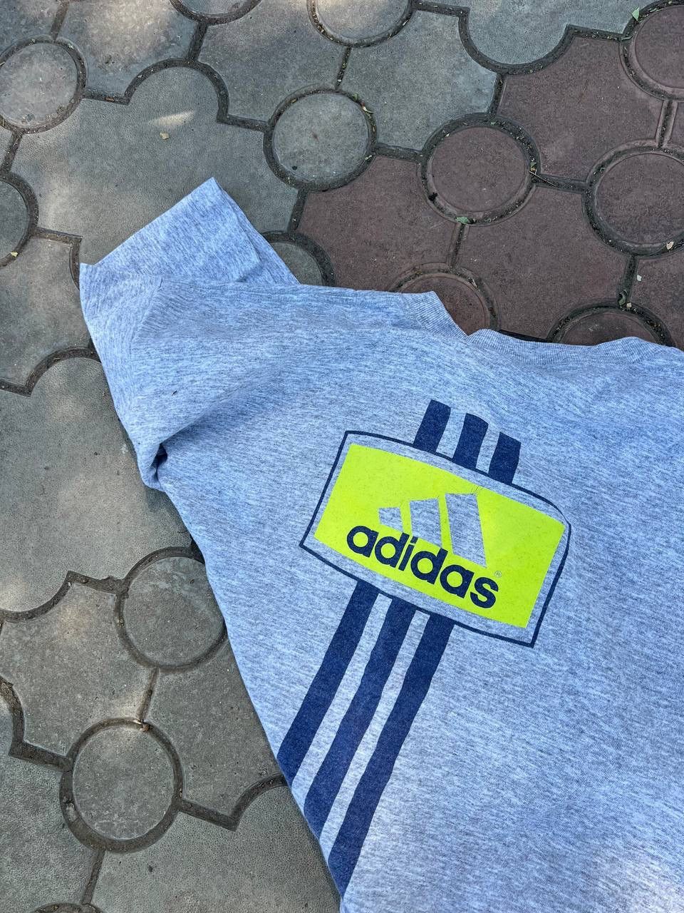 Adidas Vintage Adidas Three Stripes Big Logo Tee Shirt 90s Size US XL / EU 56 / 4 - 3 Thumbnail