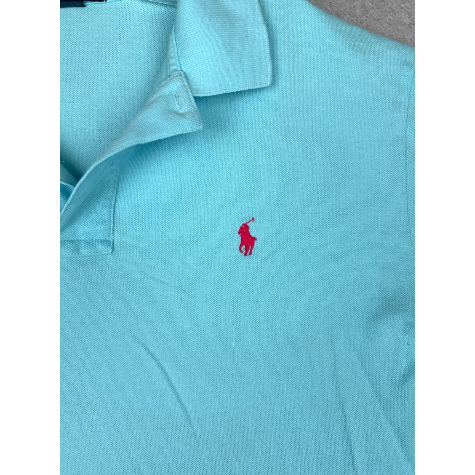 Ralph Lauren VINTAGE Polo Ralph Lauren Polo Shirt Adult XL Blue Short Sleeve Cotton Polo Shirt Polo Ralph Lauren Shirt Men Blue XL Size US XL / EU 56 / 4 - 6 Thumbnail