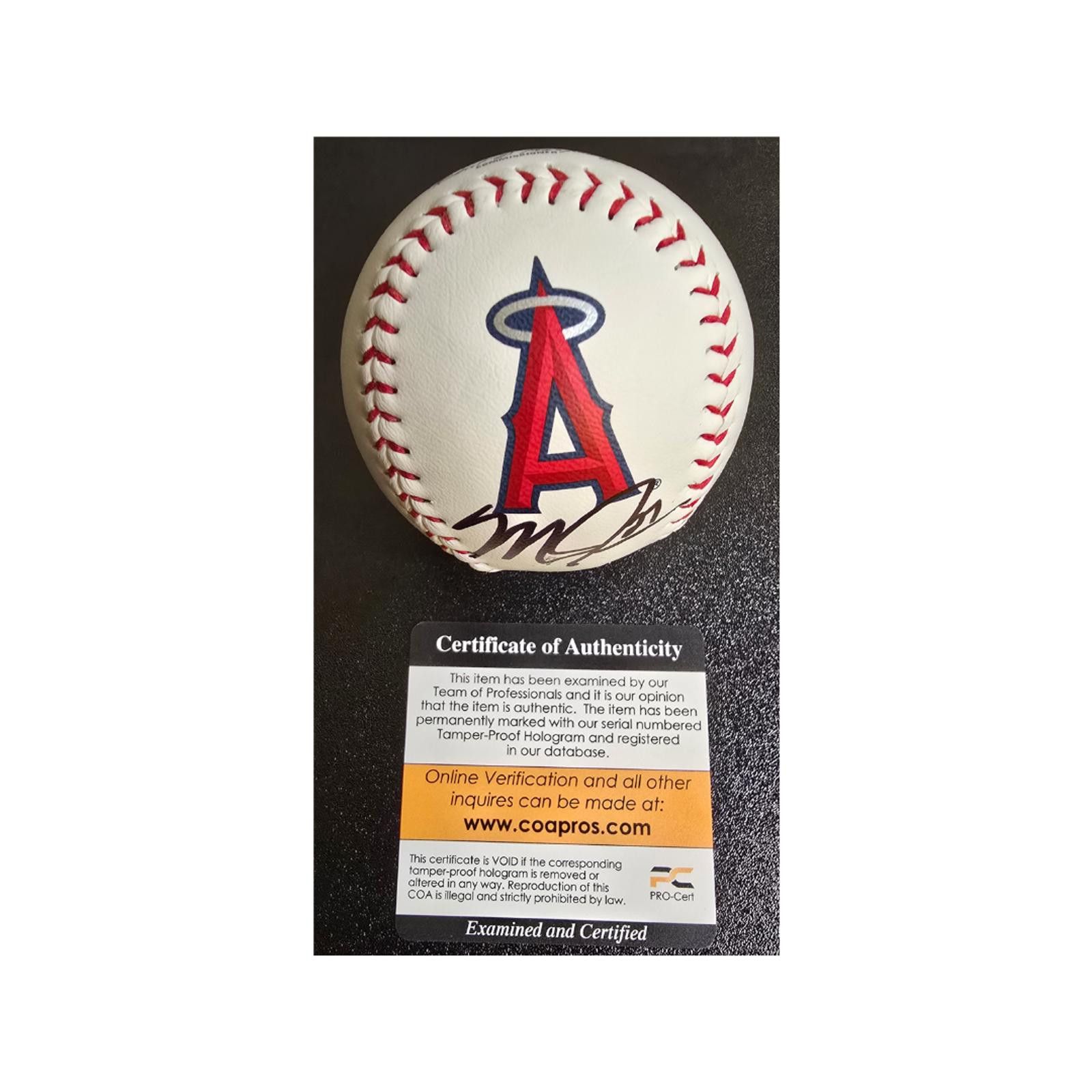 Other Mike Trout Signed Angels Rawlings Logo Baseball With COA Size ONE SIZE - 2 Thumbnail