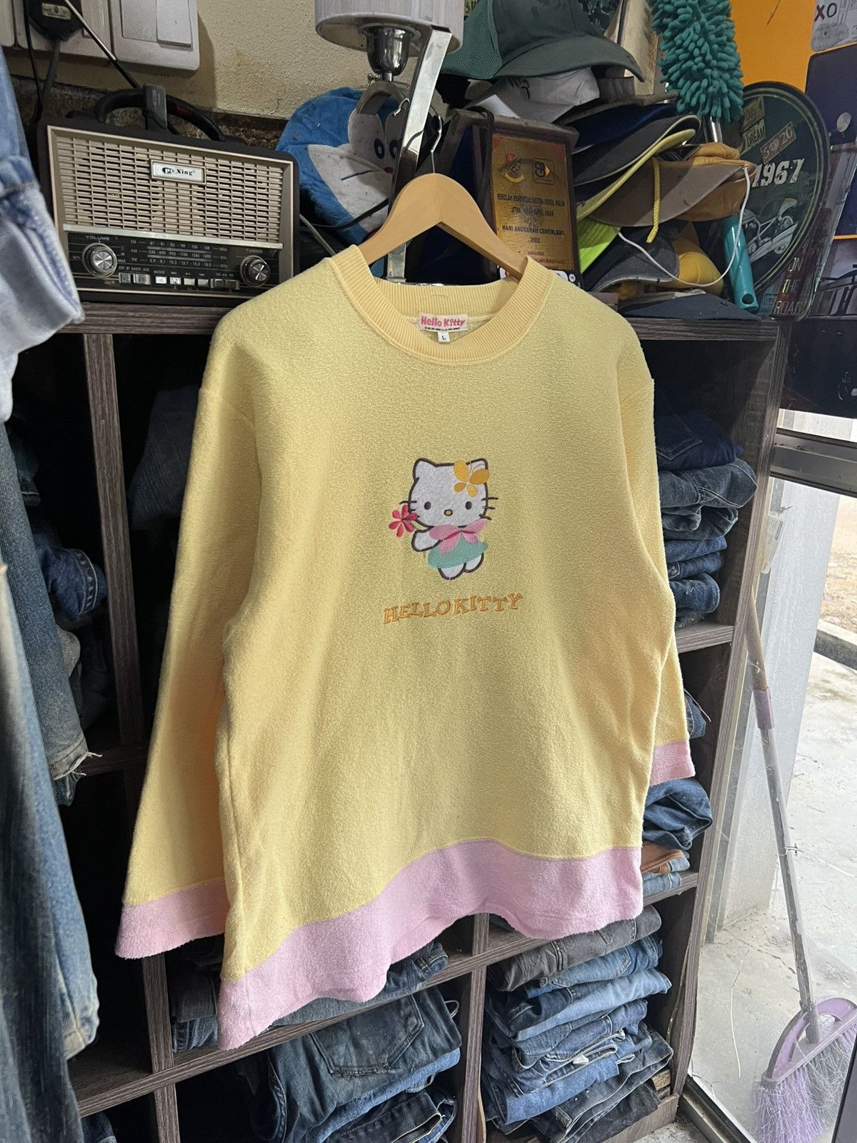 Cartoon Network 🔥Vintage Y2K Hello Kitty Fleece Long Sleeve Size L / US 10 / IT 46 - 9 Thumbnail
