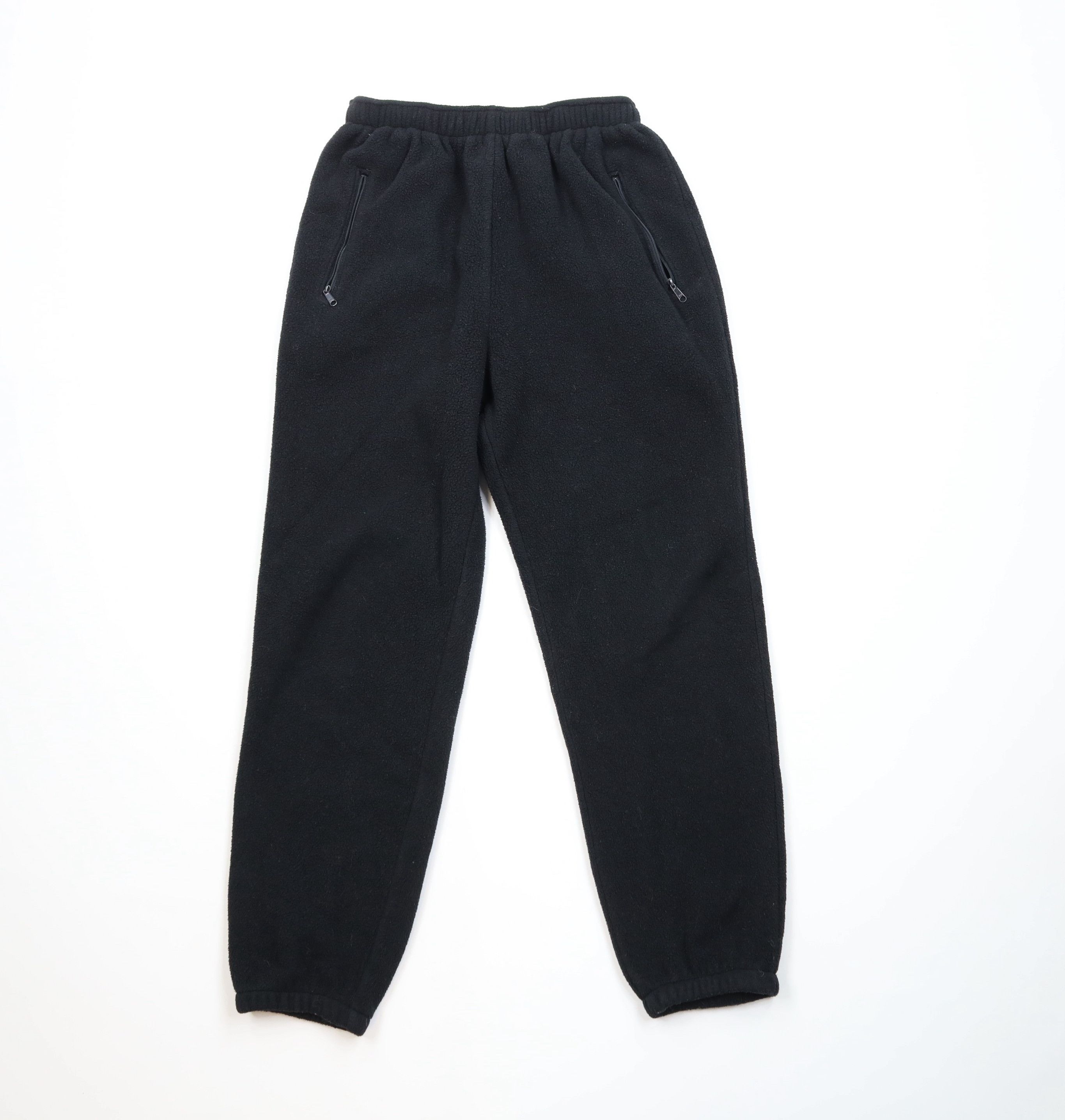 L.L. Bean Vintage 90s LL Bean Fleece Sweatpants Joggers Black USA Size 26" / US 2 / IT 38 - 1 Thumbnail