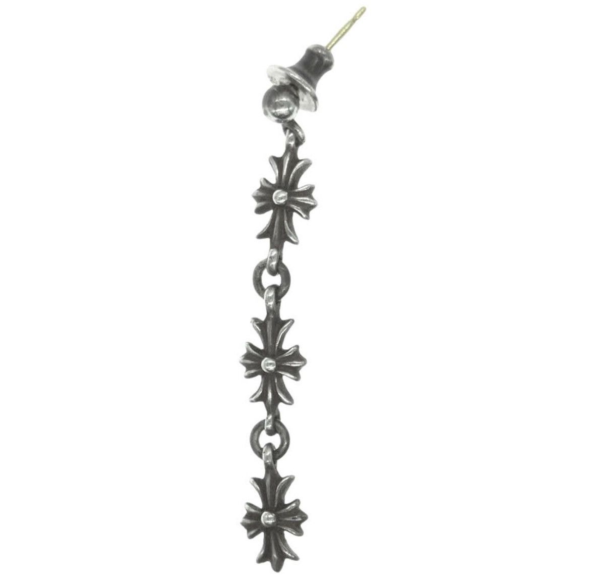 Chrome Hearts Chrome Hearts tiny ECH Plus 3 Drop Earring Size ONE SIZE - 1 Thumbnail