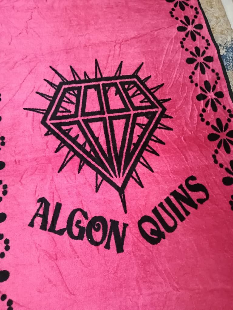 Vintage Algonquins fleece throw blanket Size ONE SIZE - 2 Thumbnail