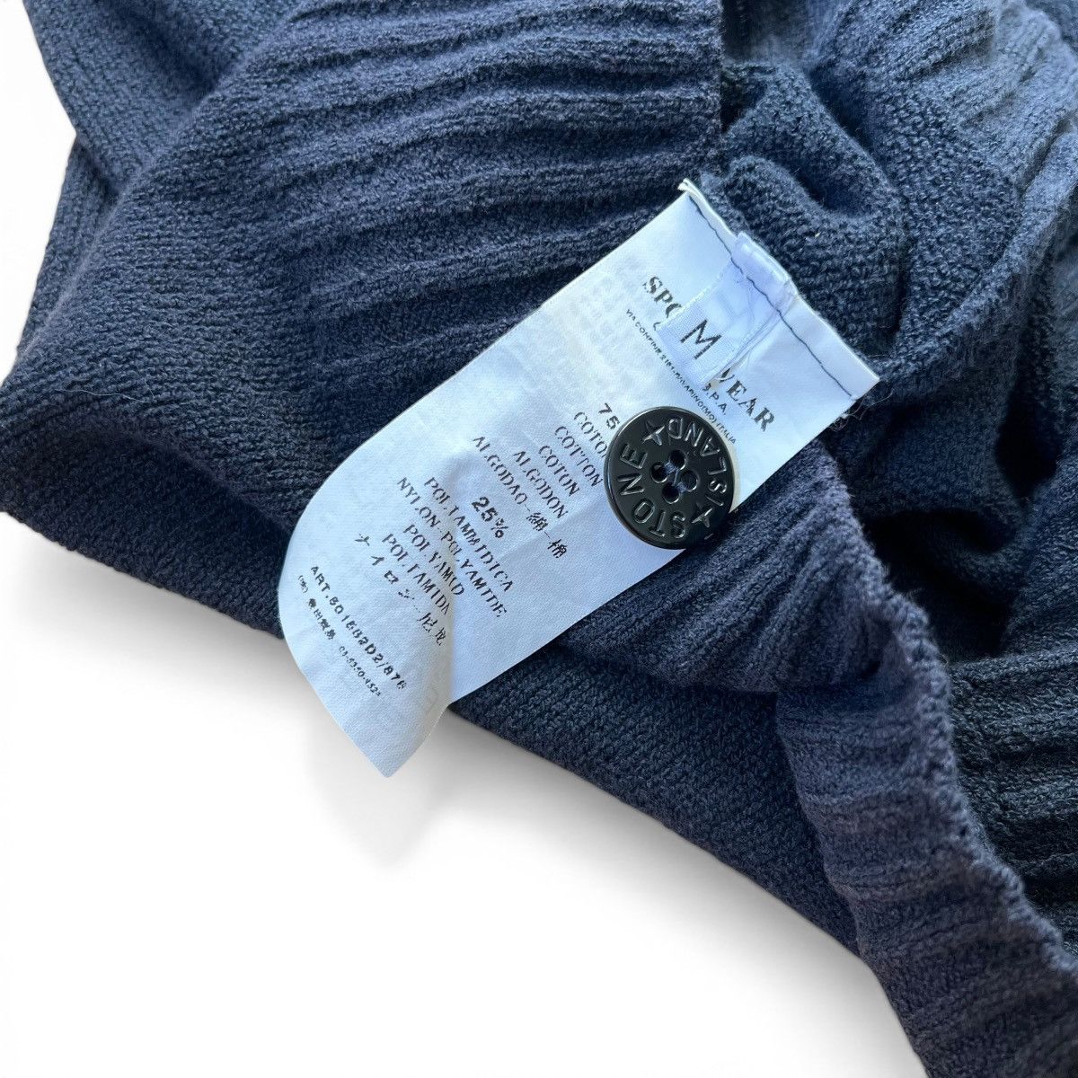 Stone Island Stone Island Vintage Shoulder Badge Cotton Knit Sweater Size US M / EU 48-50 / 2 - 8 Thumbnail