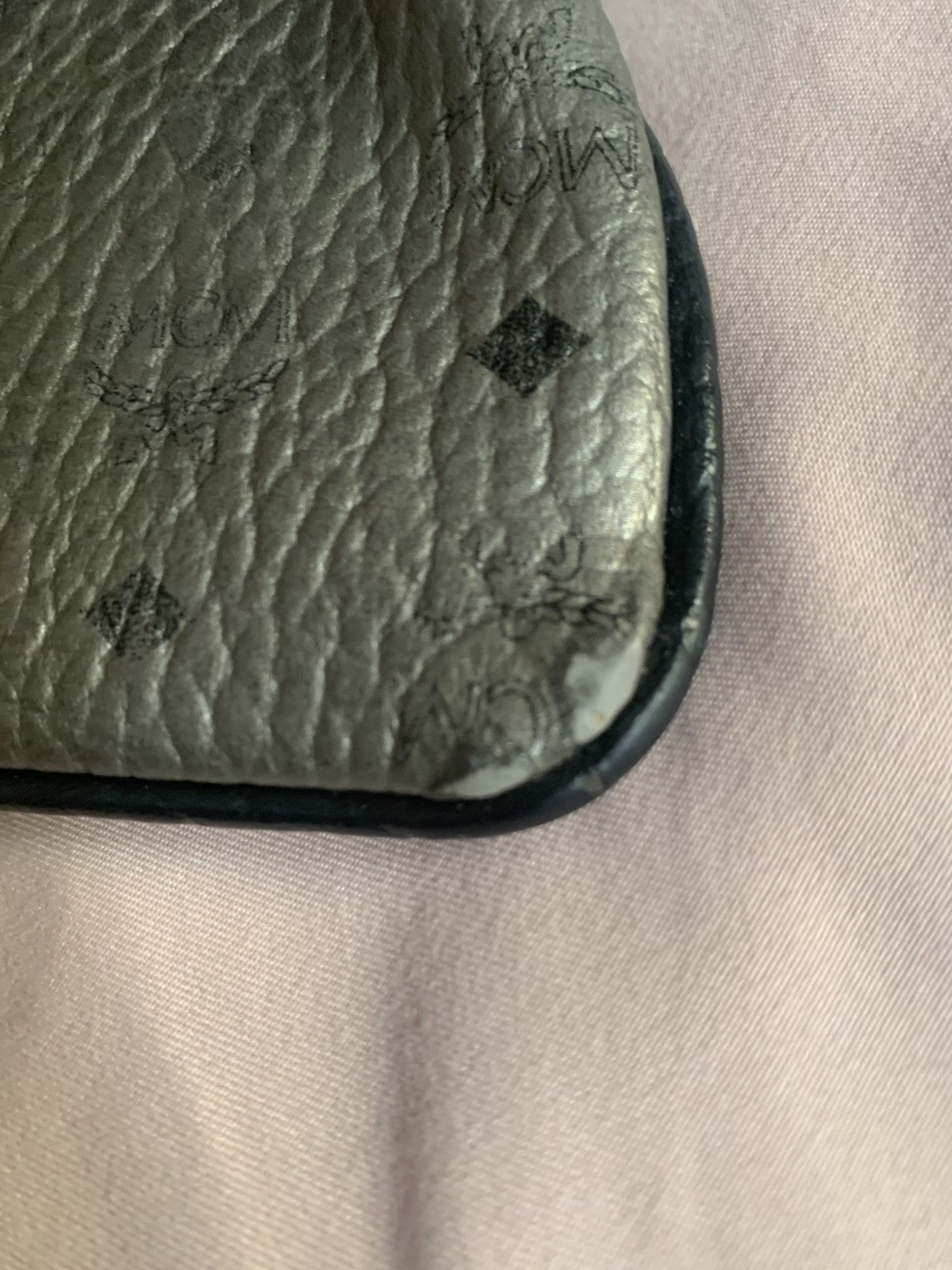 MCM MCM metallic silver canvas flat pouch Size ONE SIZE - 4 Thumbnail