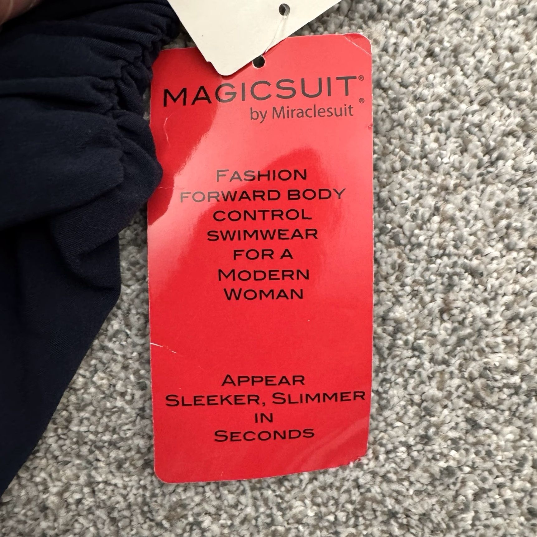 Vintage Magicsuit Swim Bottoms Womens Size 16 Ruched High-Waisted Tummy Control Blue Beach Retro 80s Womens Bottoms Size 38" / US 16 / IT 52 - 4 Thumbnail