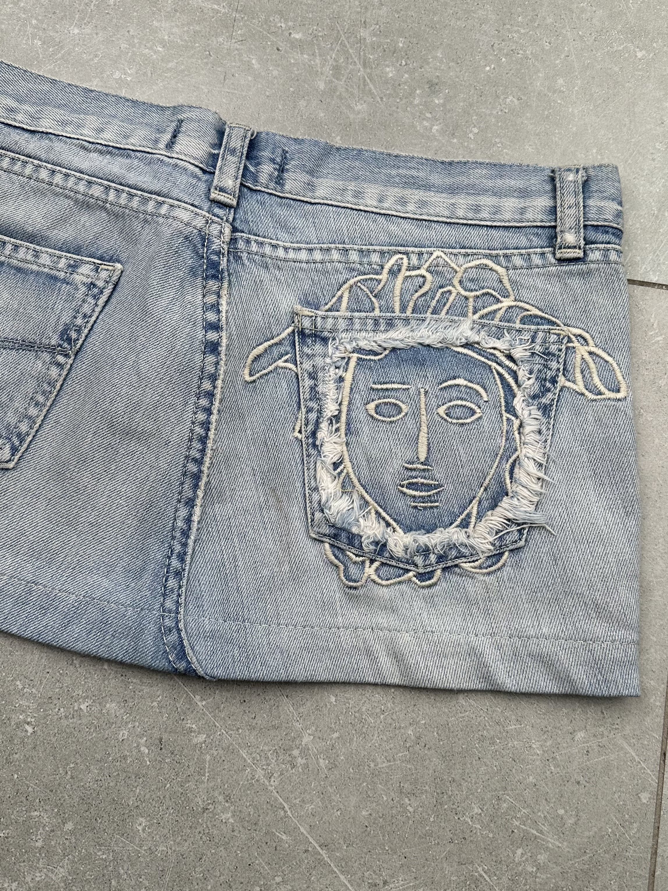 Versace Jeans Couture × Vintage Versace Jeans Couture Vintage Mini Skirt Size 26" / US 2 / IT 38 - 11 Thumbnail