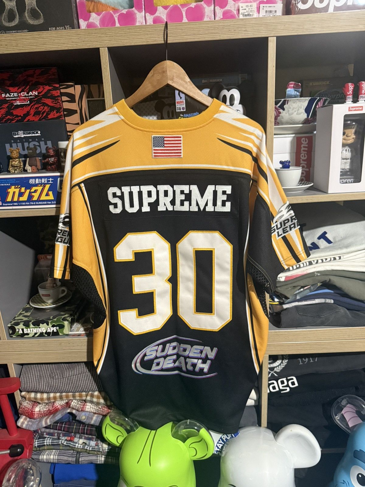 Supreme Supreme Black/Yellow Sudden Death Football Jersey Size US L / EU 52-54 / 3 - 2 Thumbnail