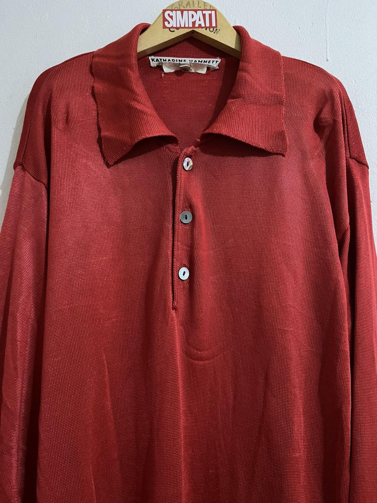 Katharine Hamnett London Vintage Katharine Hamnett London Long Sleeve T-shirt Size US M / EU 48-50 / 2 - 4 Thumbnail