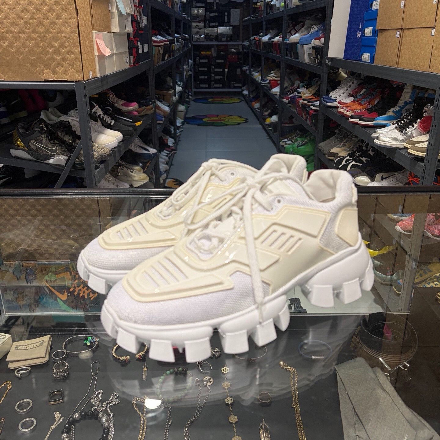 Prada Prada Cloudbust Thunder White Sneakers Size US 8.5 / IT 38.5 - 1 Thumbnail