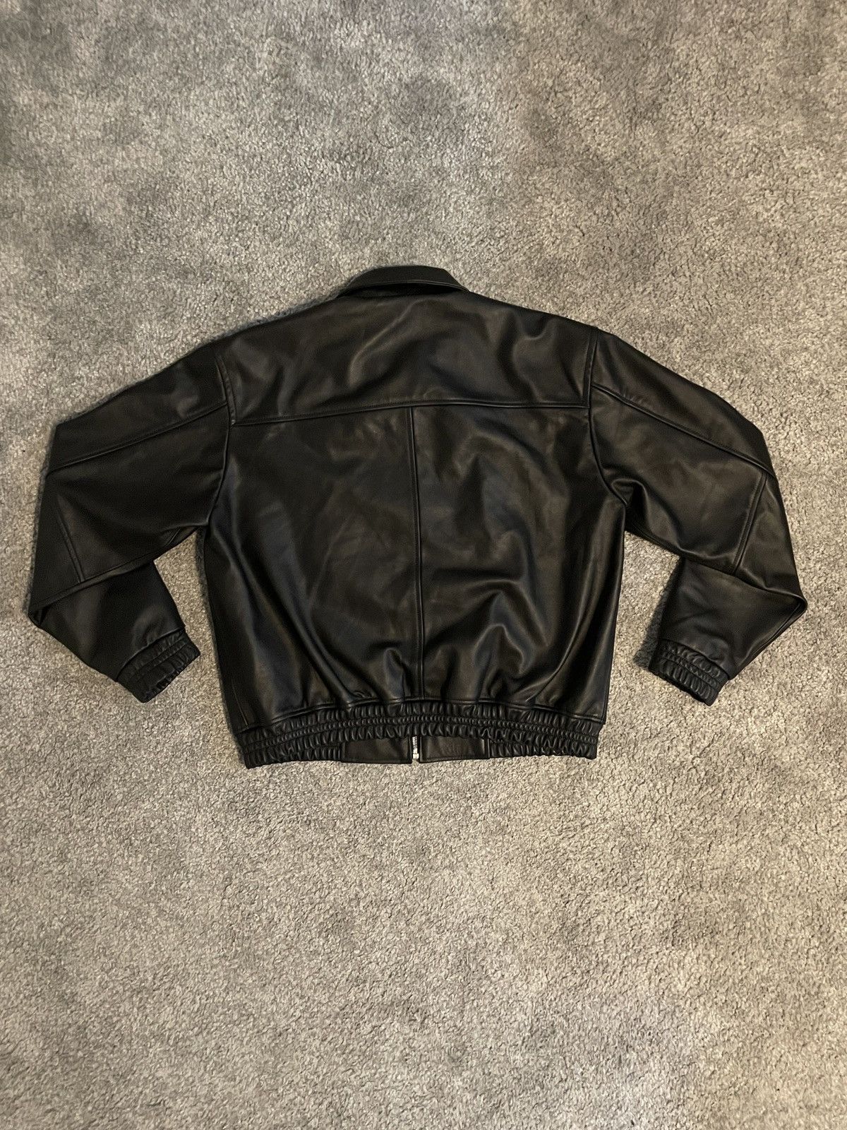 Highsnobiety Highsnobiety Black Leather Bomber Jacket M Size US M / EU 48-50 / 2 - 2 Thumbnail