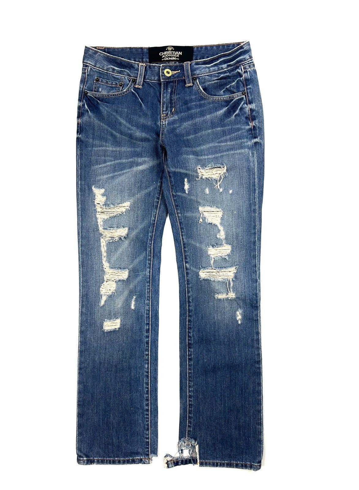 Christian Audigier Christian Audigier Limited Edition Faded Jeans Women’s Y2K Size 30" / US 8 / IT 44 - 1 Thumbnail