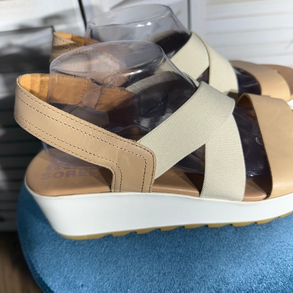SOREL Sorel Cameron sandal platform slingback leather beige 11 Size US 11 / IT 41 - 6 Thumbnail