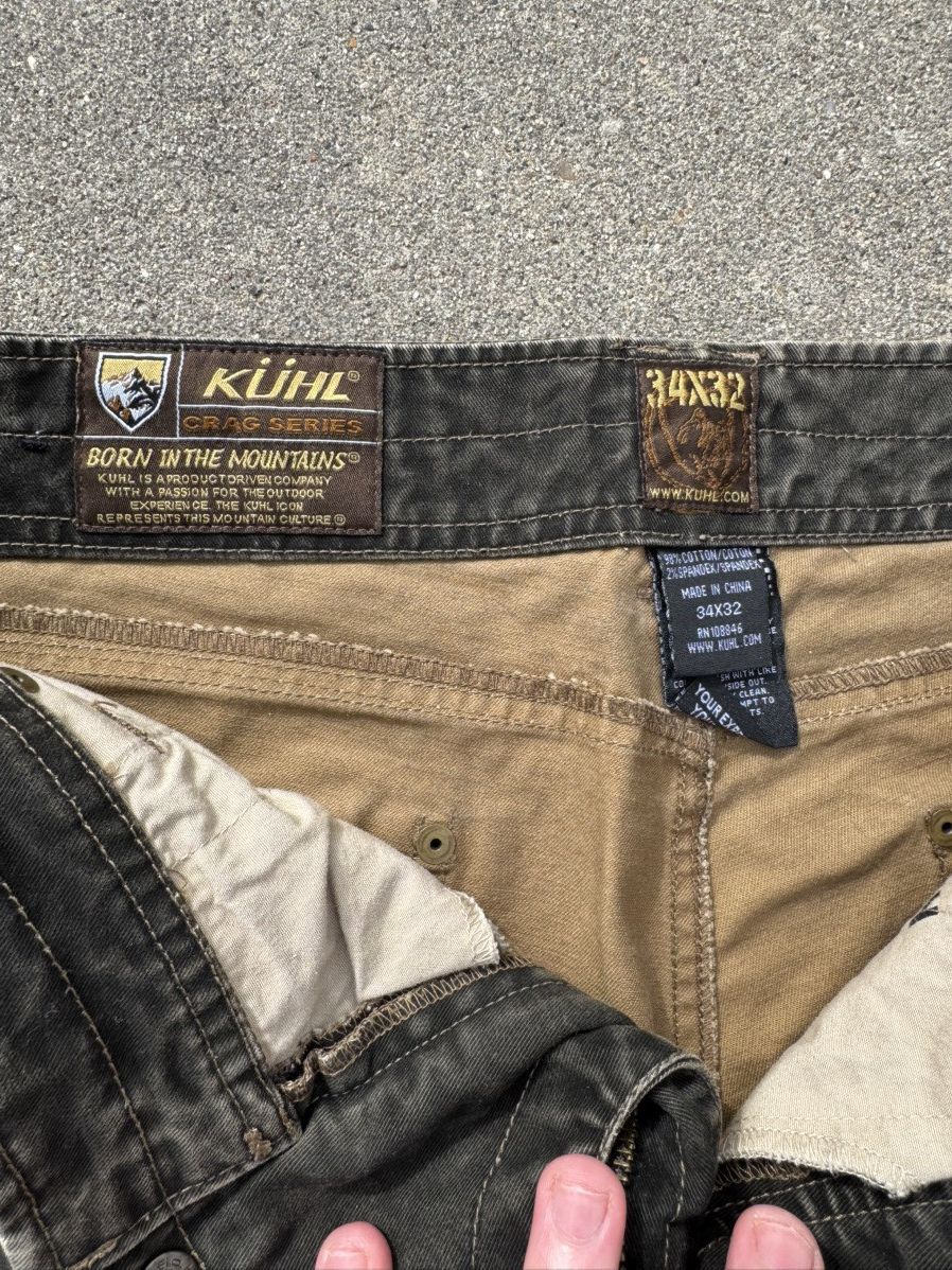 Kuhl Vinatge Kuhl Patina Dye Double Knee Pants *INSANE DETAILS* Size US 34 / EU 50 - 5 Thumbnail