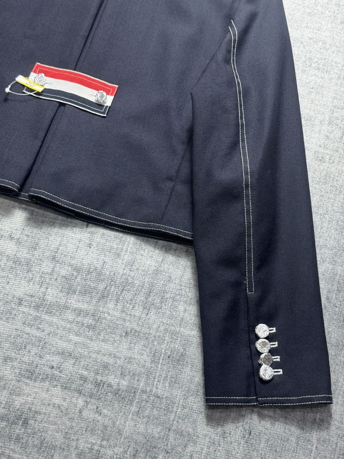 Thom Browne Fresco Box Pleat Cardigan Jacket Women Size S / US 4 / IT 40 - 9 Thumbnail