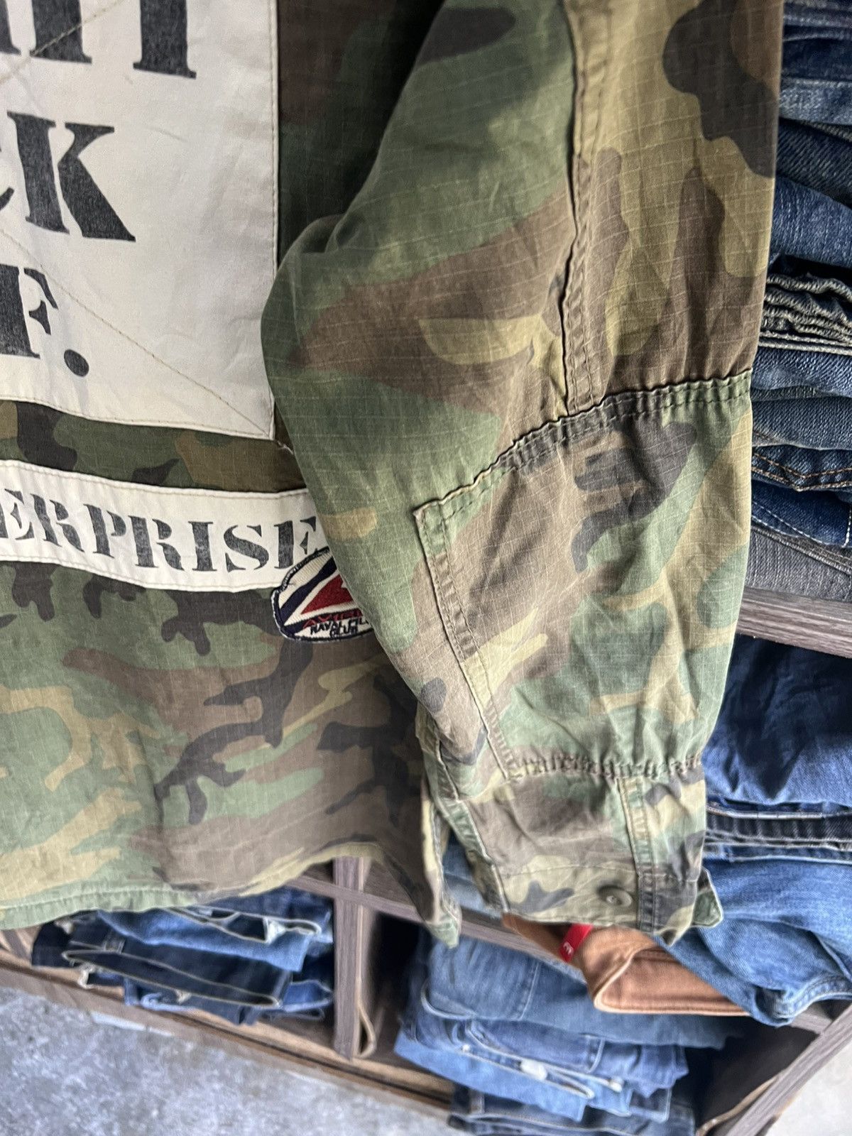 Avirex 🔥Rare Avirex US Navy Camo Army Jacket Size US M / EU 48-50 / 2 - 12 Thumbnail