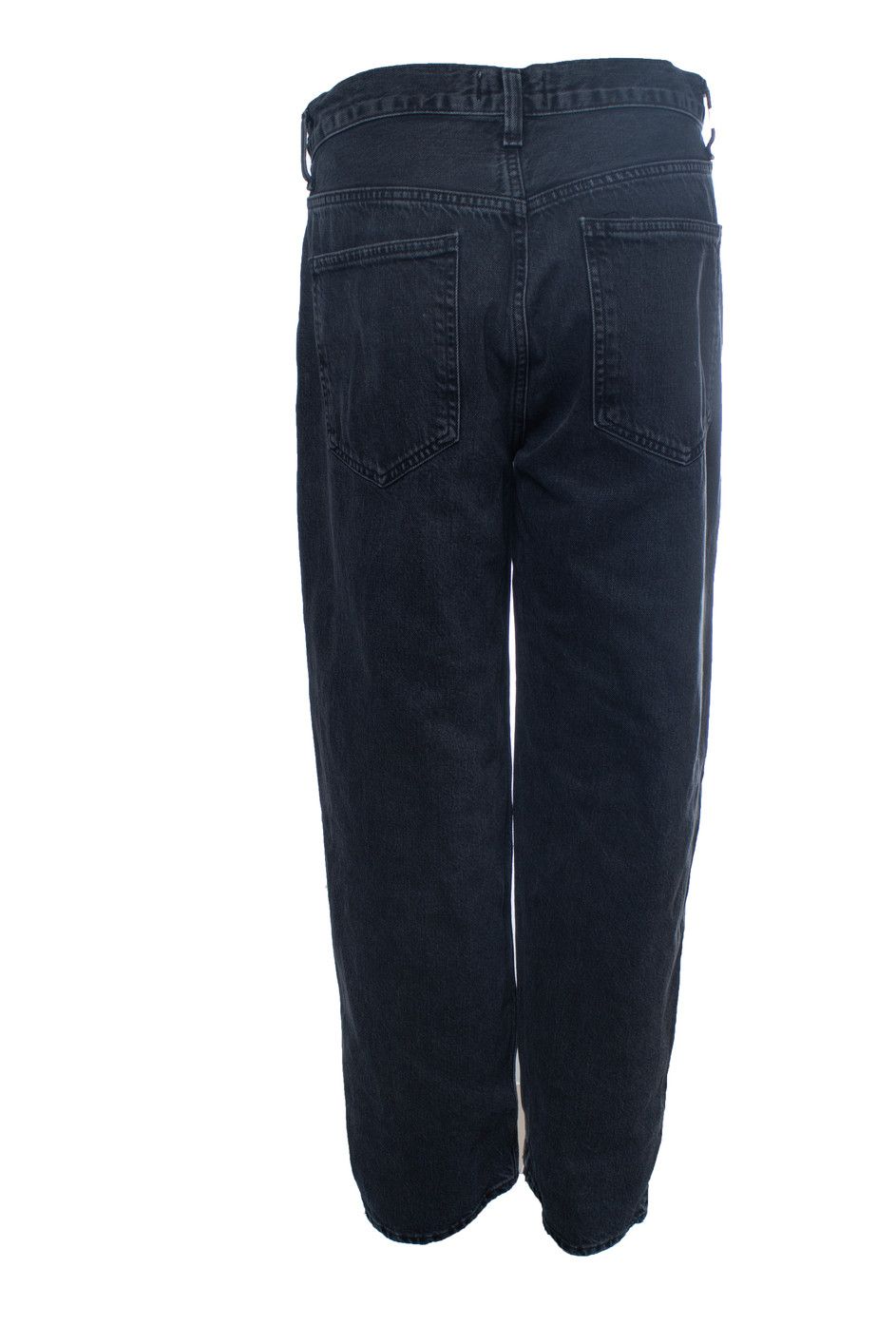 Agolde Agolde, wide leg criss cross jeans in black Size 29" - 3 Thumbnail