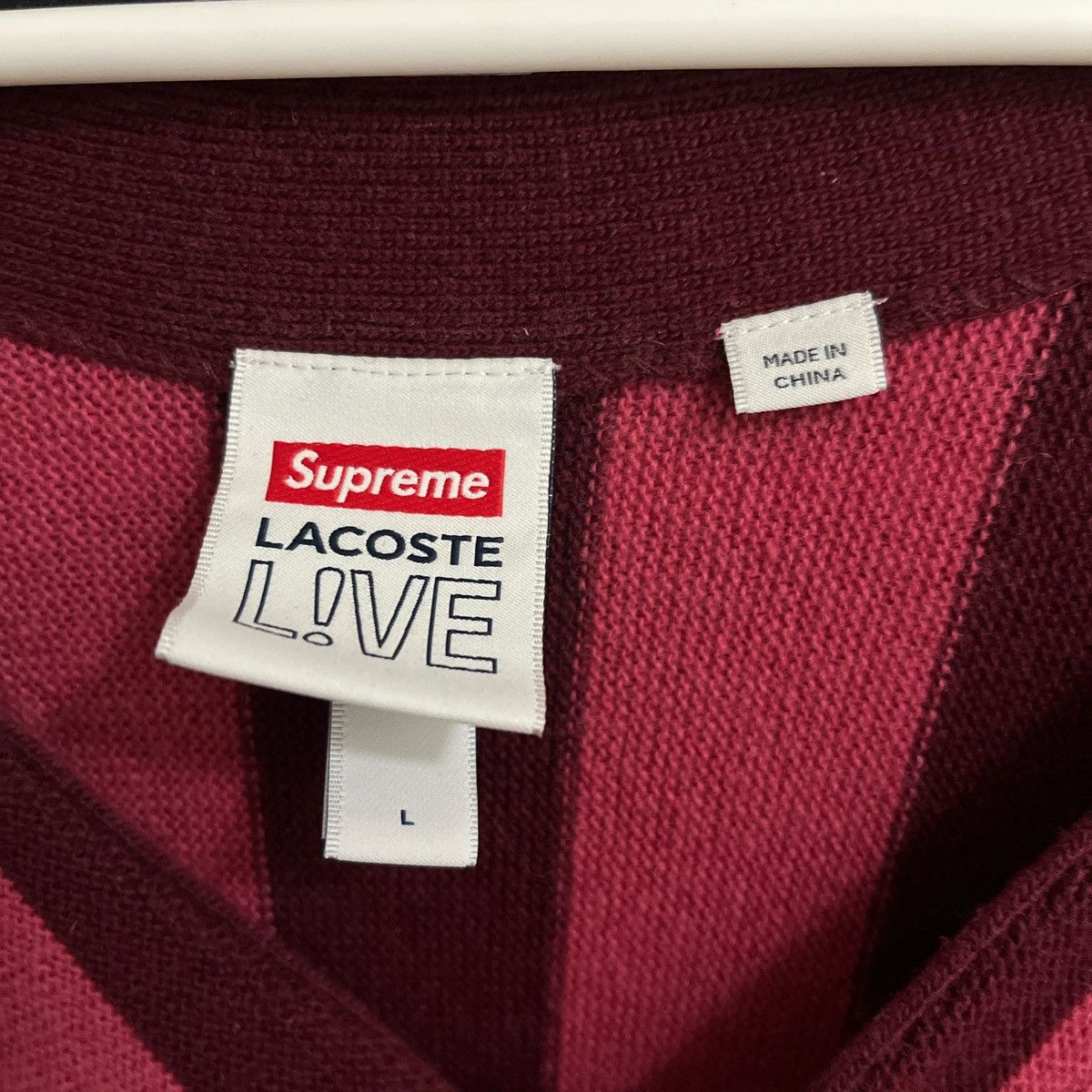 Supreme Supreme x Lacoste cardigan Size US L / EU 52-54 / 3 - 3 Thumbnail
