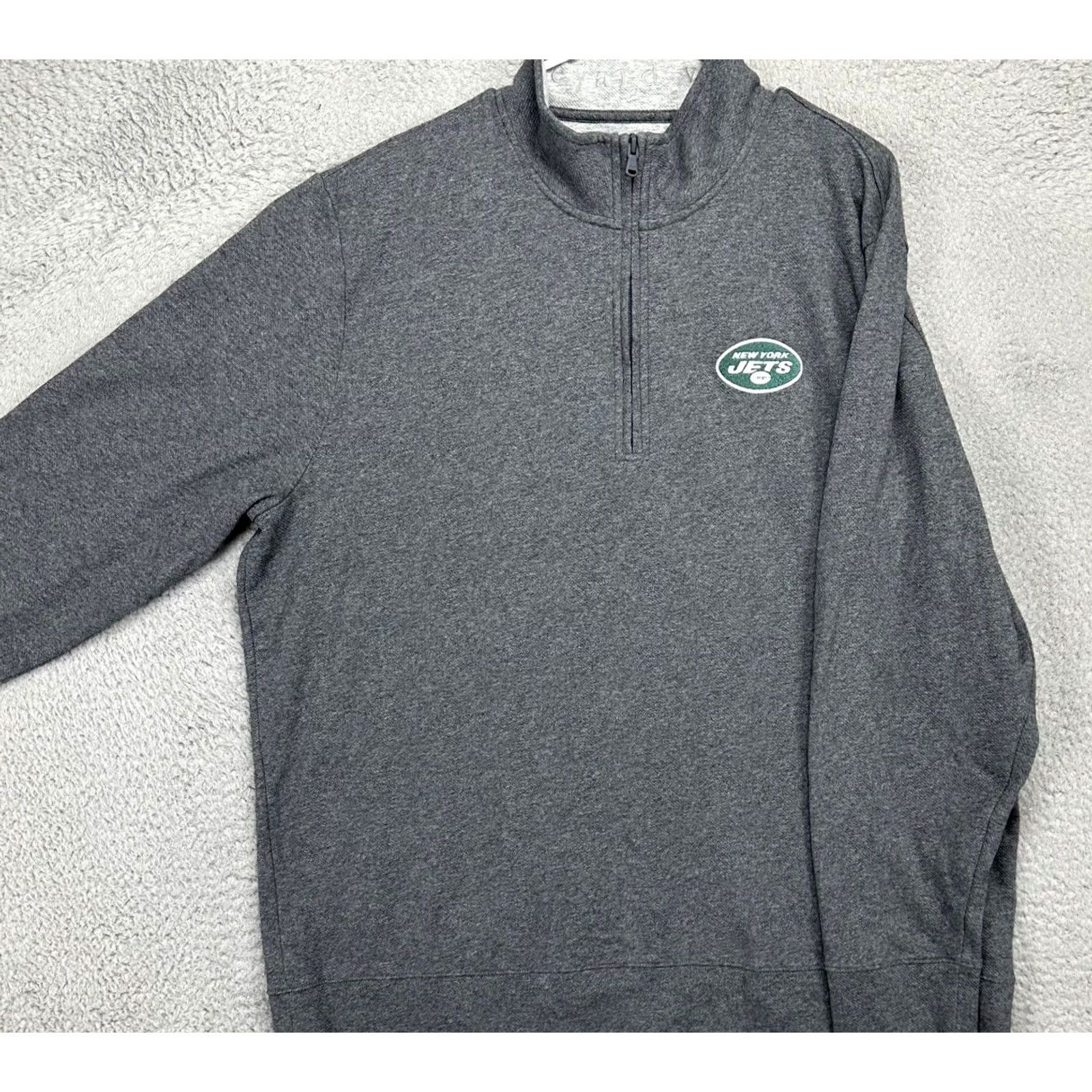 Vineyard Vines Vineyard Vines New York Jets Sweatshirt Mens 2XL Gray Pullover Mock Neck Zip Knit Logo Size US XXL / EU 58 / 5 - 4 Thumbnail