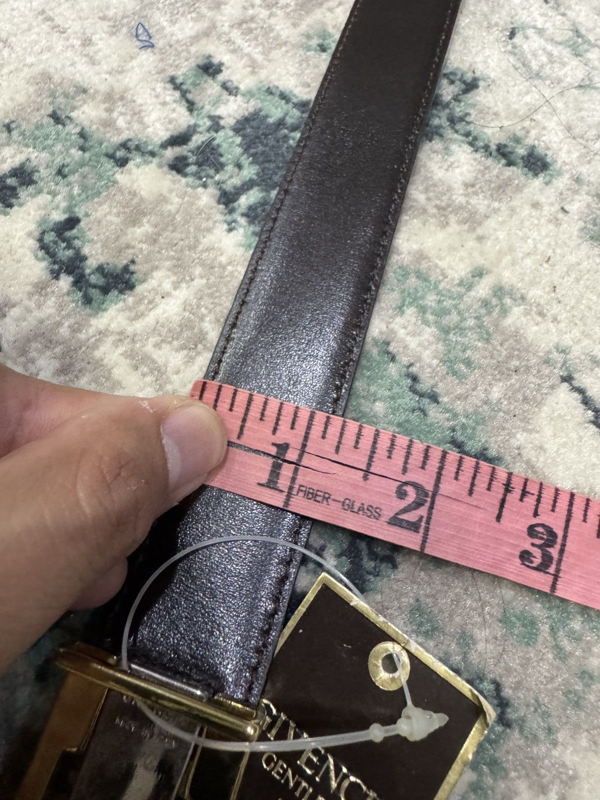 Givenchy VINTAGE GIVENCHY GENTLEMAN LEATHER BELT <45" Size 42 - 8 Thumbnail