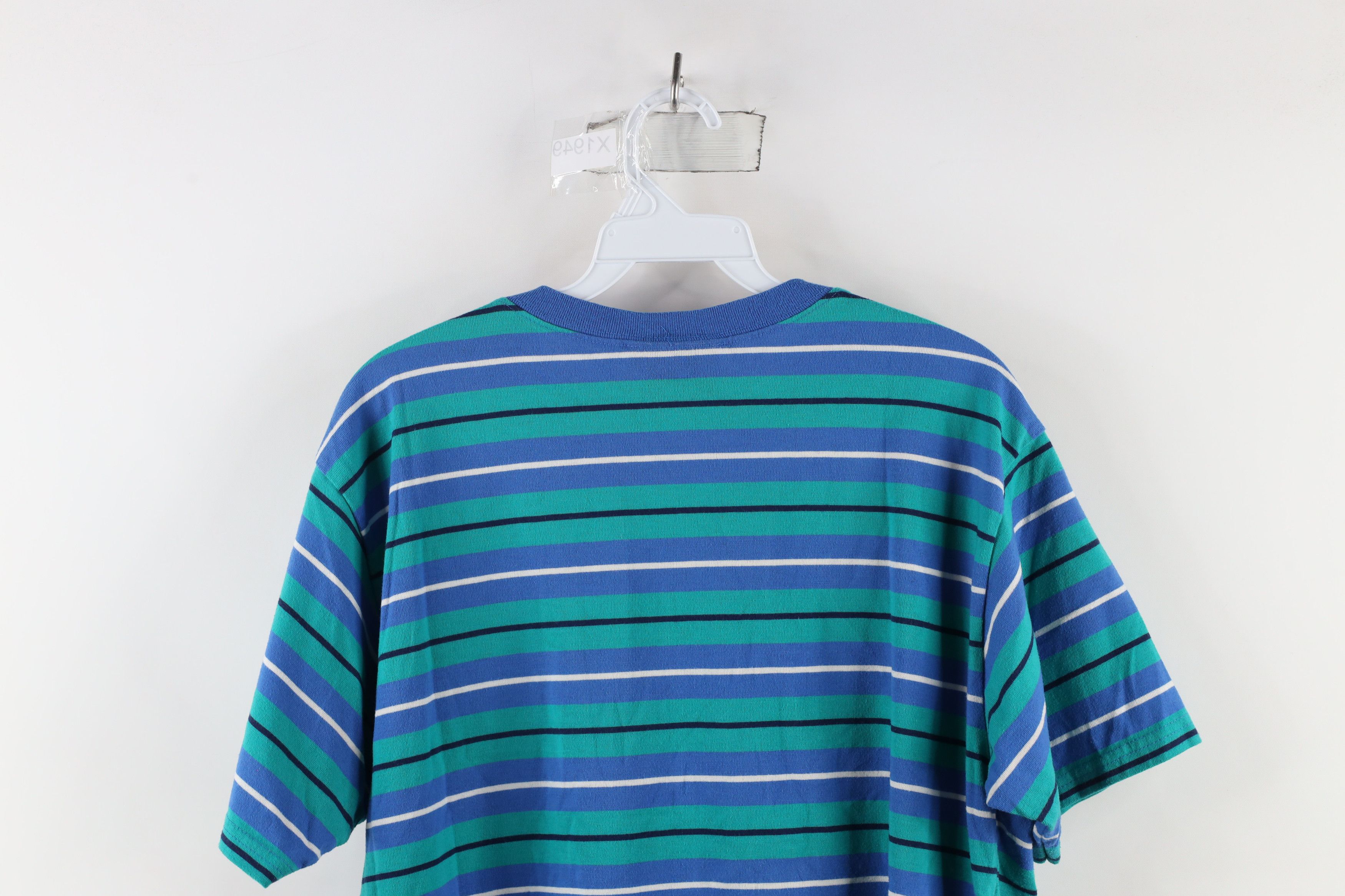 Vintage Vintage 90s Streetwear Faded Striped Short Sleeve T-Shirt Size US M / EU 48-50 / 2 - 6 Thumbnail