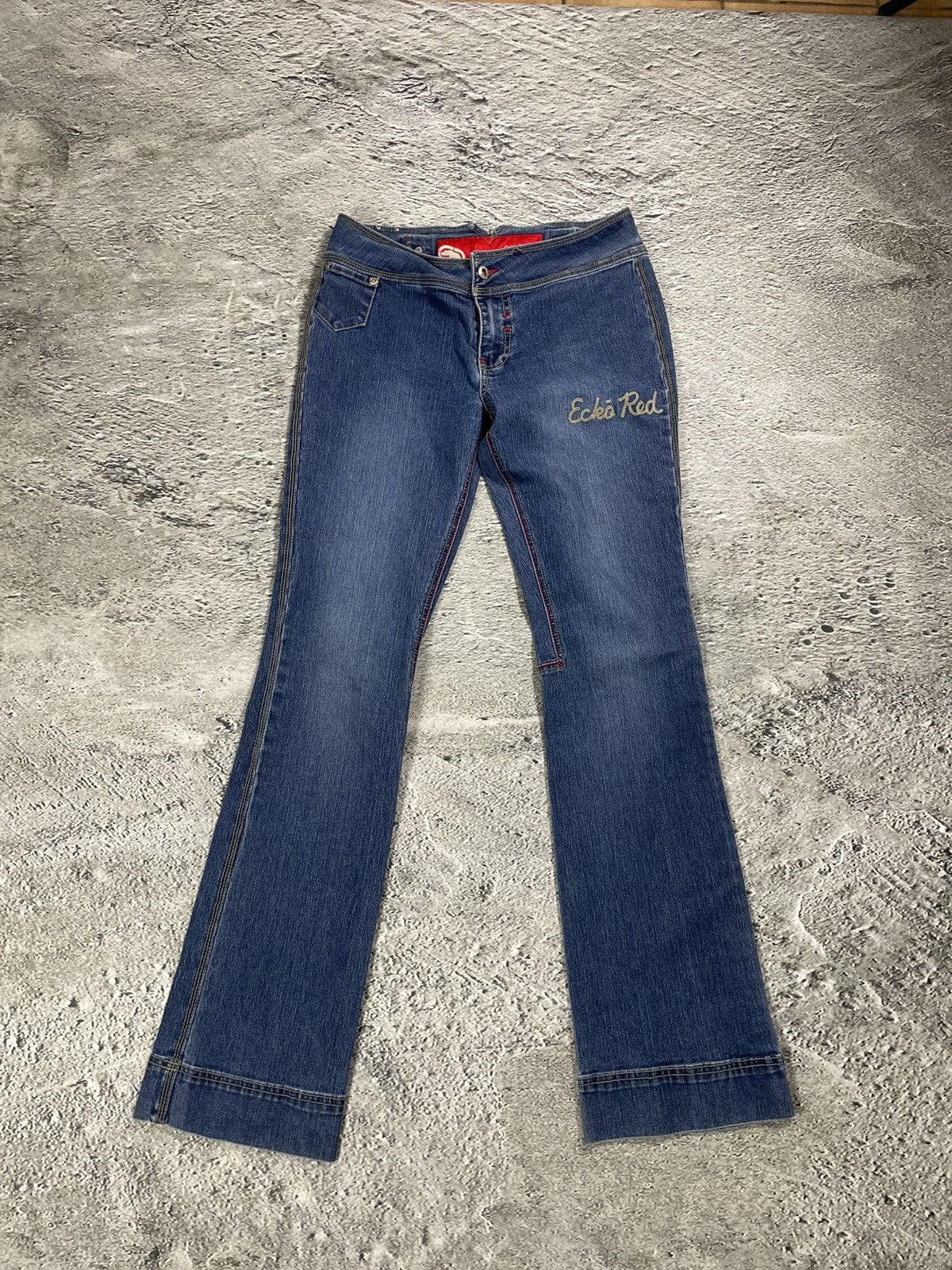 Ecko Unltd. Ecko Red flared jeans denim pants Y2K Size 28" / US 6 / IT 42 - 1 Thumbnail