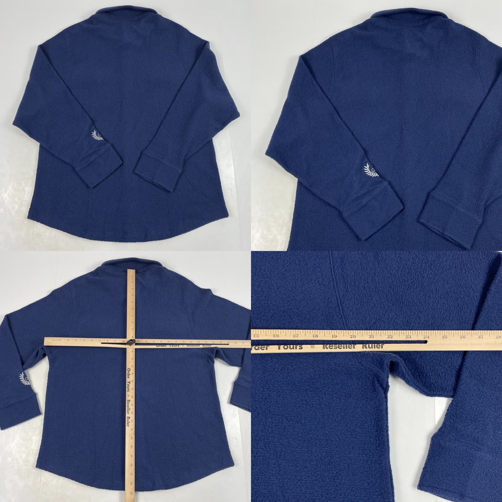 Victoria's Secret Viktorias Secret PINK Shirt Womens Medium Blue Fleece Button Up Cozy Ski Camping Size M / US 6-8 / IT 42-44 - 8 Thumbnail