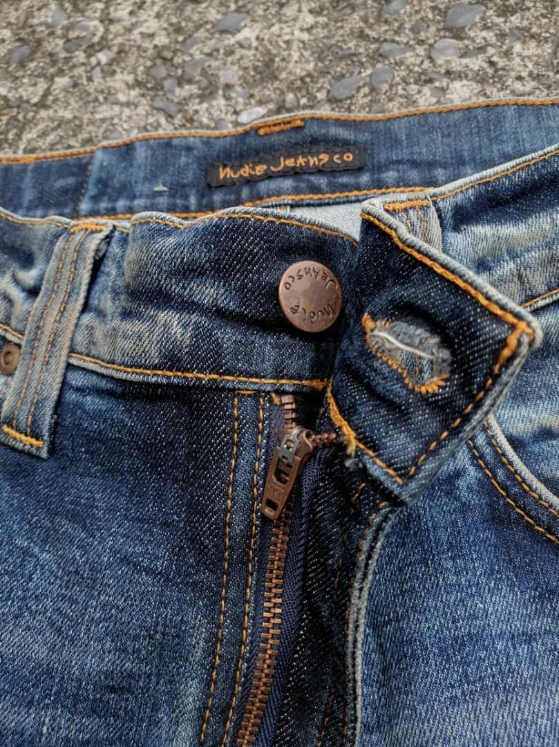 Nudie Jeans Nudie Jeans Lean Dean Dark Light Denim Jeans Size US 31 - 5 Thumbnail