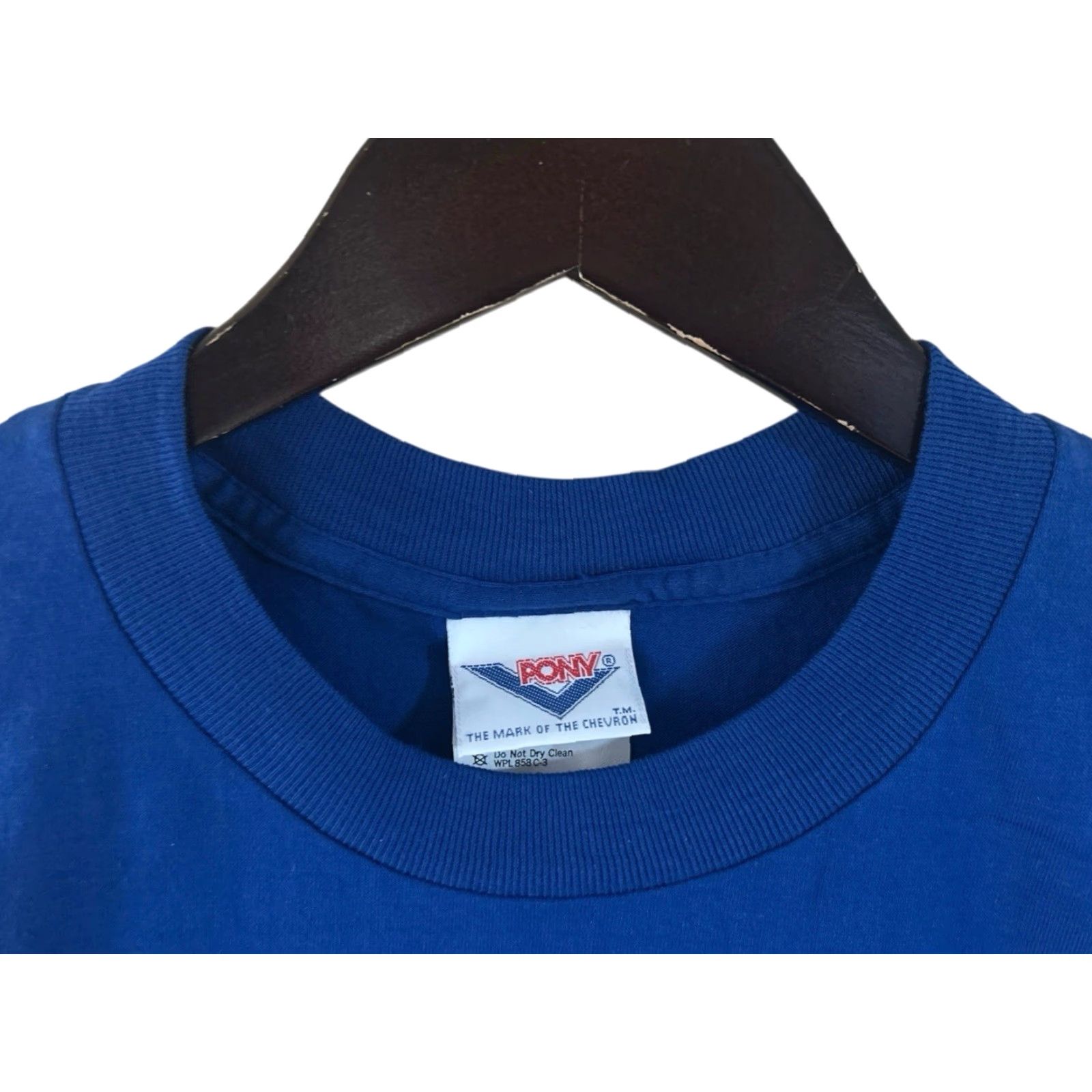 PONY VINTAGE PONY Muscle Tank Shirt Mens S Blue 90s Deadstock NWT Made in USA Crew Neck Sleeveless Cotton Blend 50/50 28" Long 16" Across Womens/Mens? Size US S / EU 44-46 / 1 - 4 Thumbnail