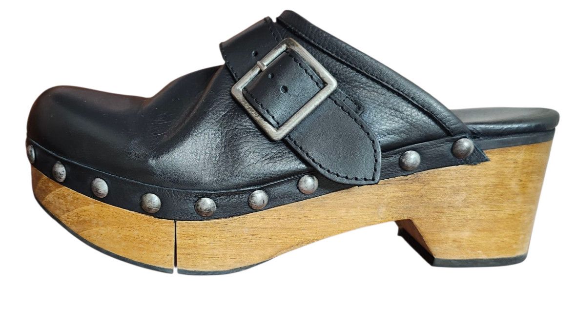 Free People Free People Culver City Clog Black Leather Studs EU 40 US 10 Size US 10 / IT 40 - 4 Thumbnail