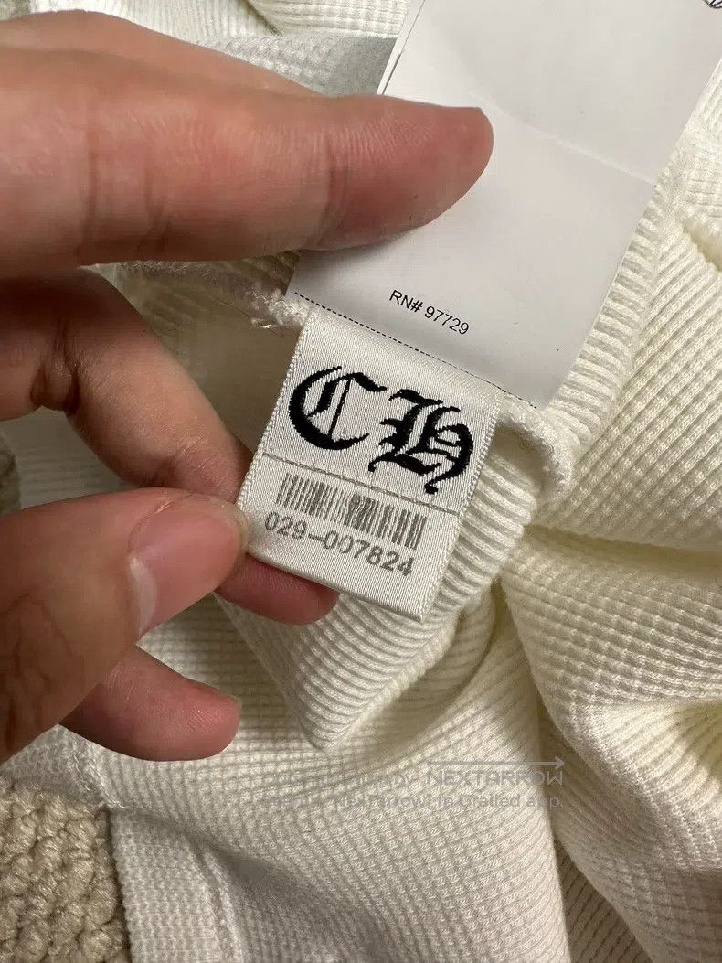 Chrome Hearts CHROME HEARTS Size M White cross skin Waffle Henry collar l Size US M / EU 48-50 / 2 - 8 Thumbnail