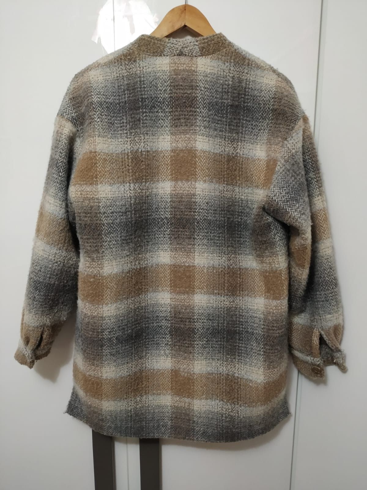 Gestuz Gestuz checked coat wool composition beige brown Size M / US 6-8 / IT 42-44 - 4 Thumbnail