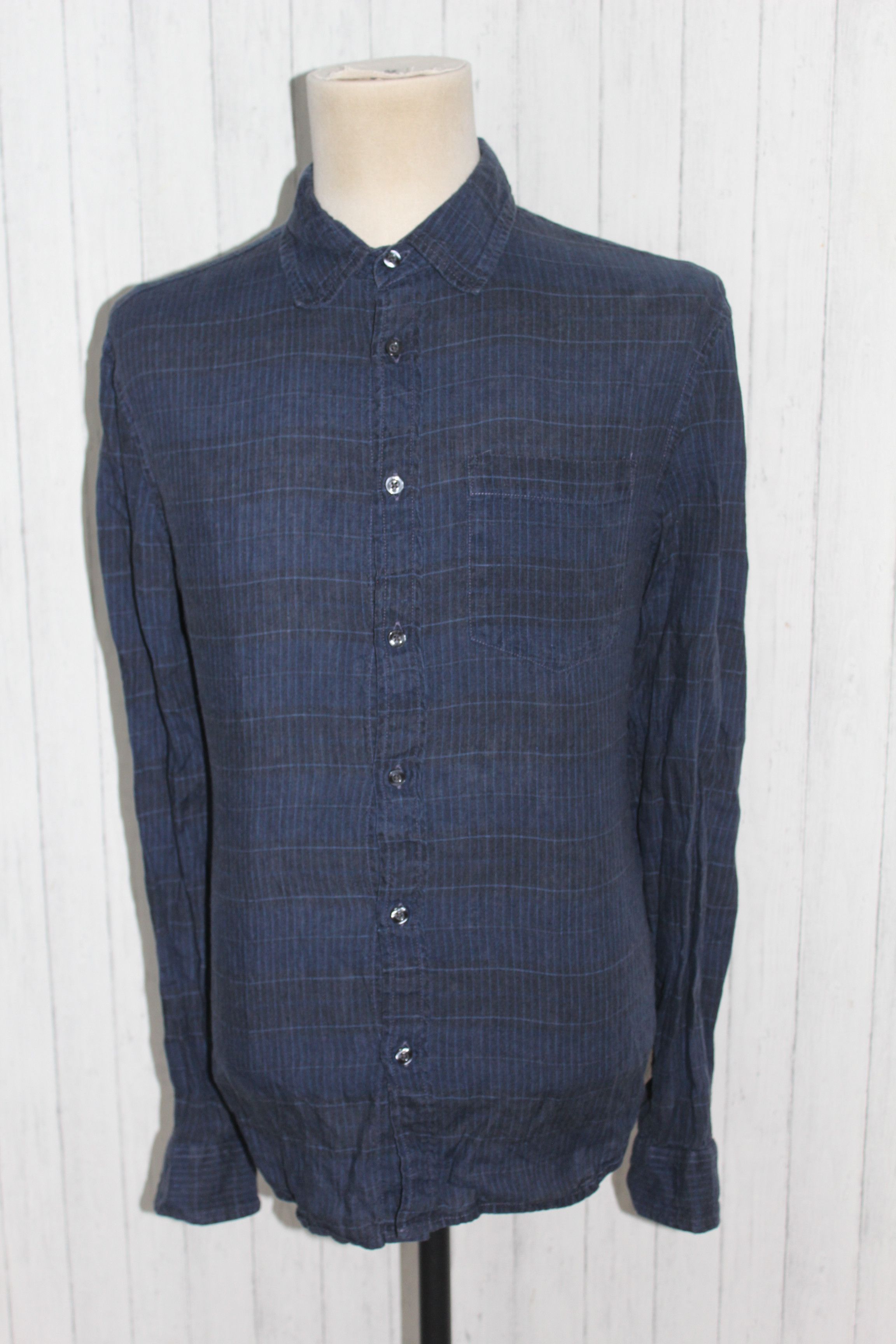 Armani Exchange Men's Armani Exchange Long Sleeve Linen Shirt Top Size L Size US L / EU 52-54 / 3 - 1 Thumbnail