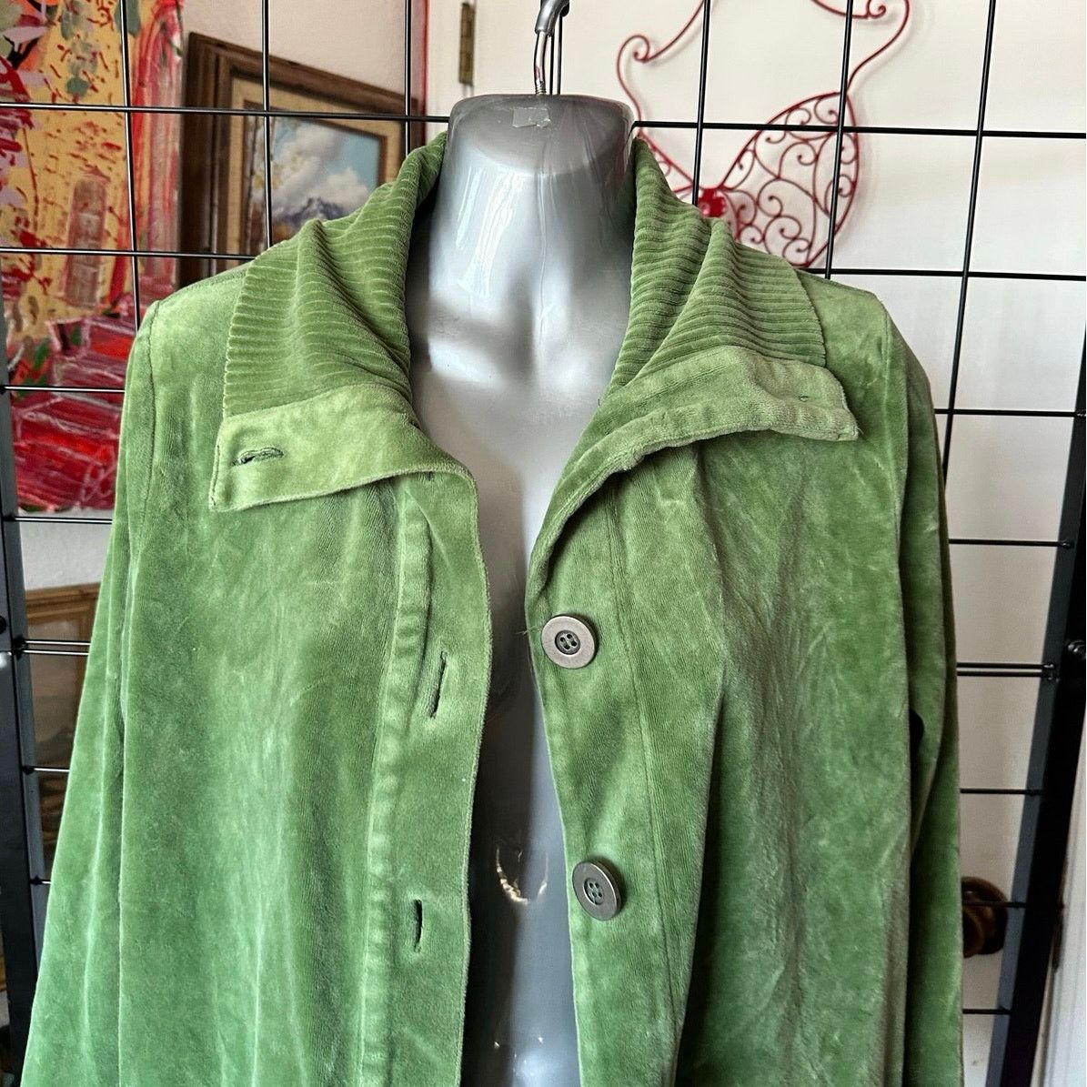 Other charter club green velvet sweat set, jacket and pants Size L / US 10 / IT 46 - 3 Thumbnail