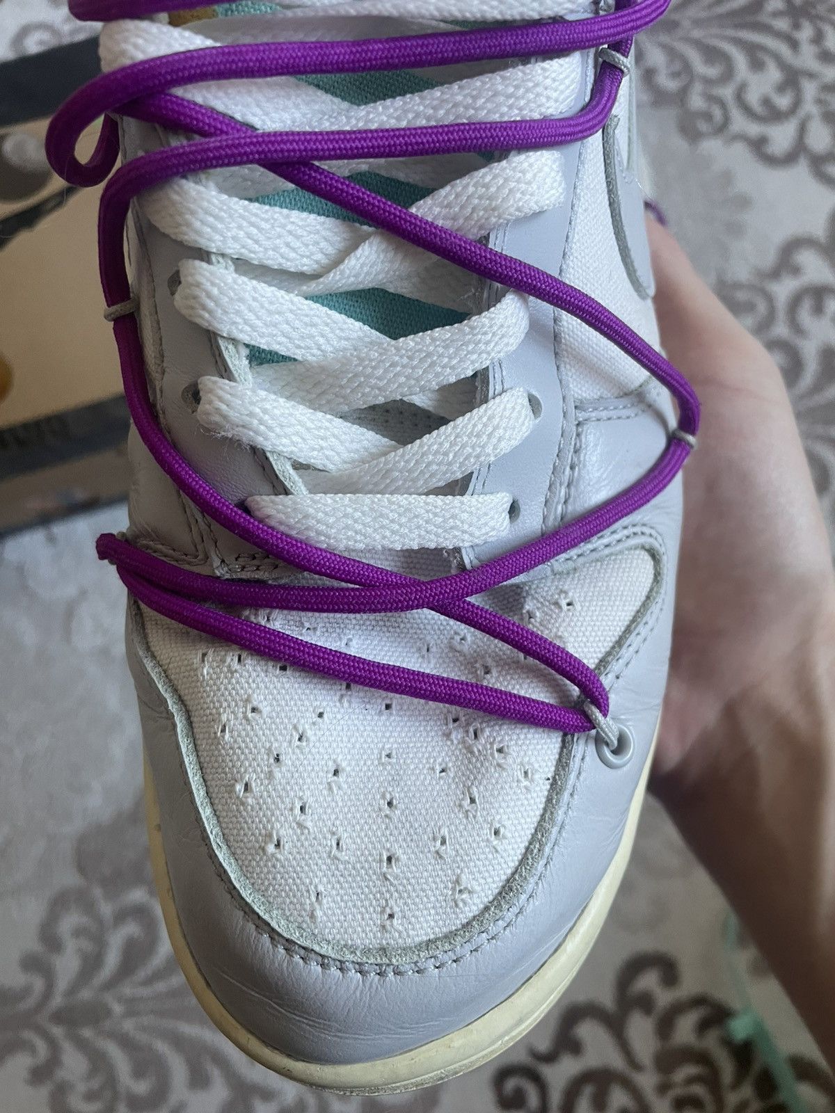 Nike × Off-White Dunk low x Off White LOT21 9us Size US 9 / EU 42 - 6 Thumbnail