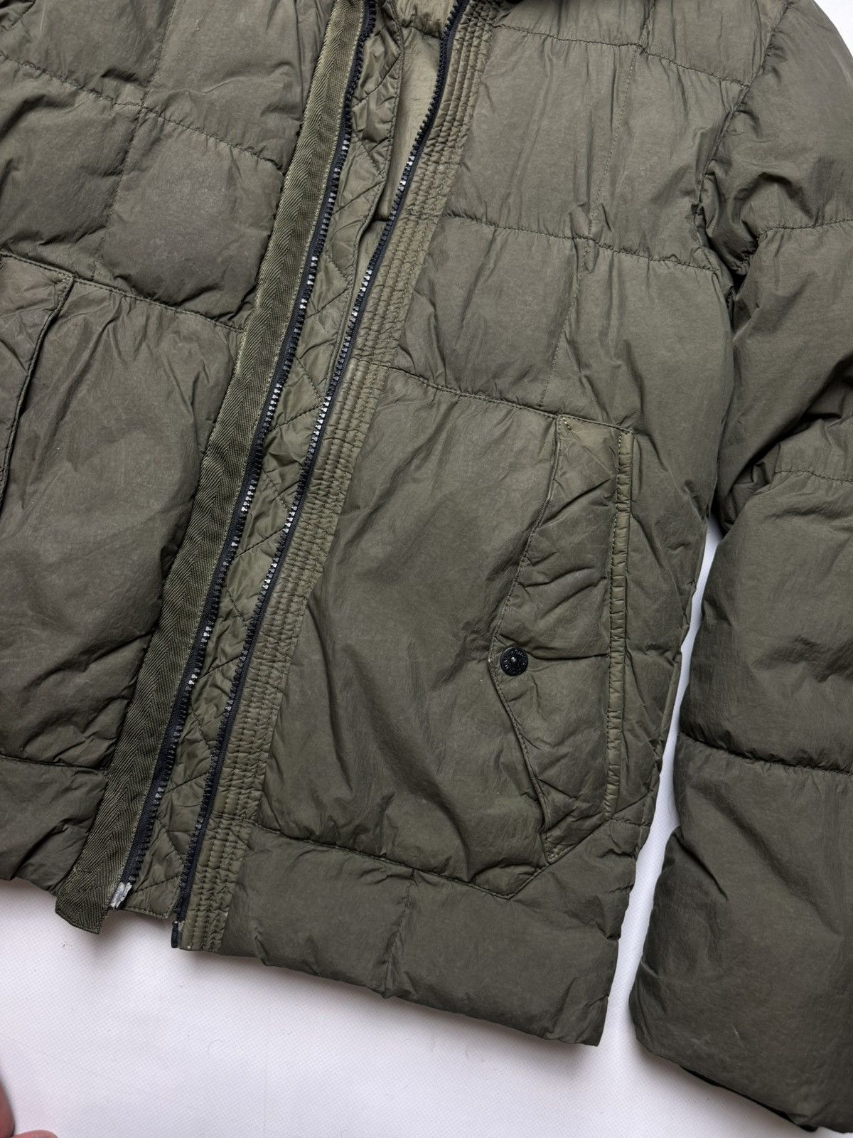 Stone Island × Vintage Rare vintage Puffer jacket Stone island crinkle reps Size US S / EU 44-46 / 1 - 3 Thumbnail