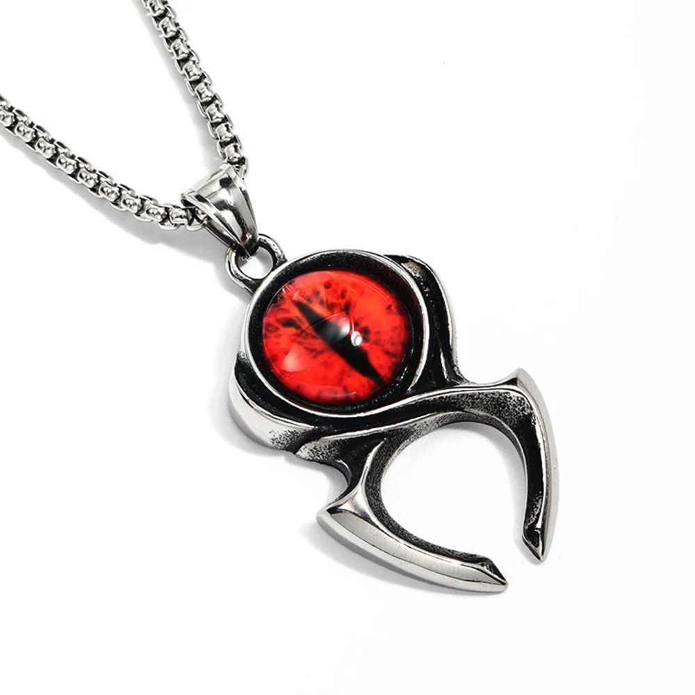 Jewelry Skull Demon Eye Necklace Size ONE SIZE - 3 Thumbnail