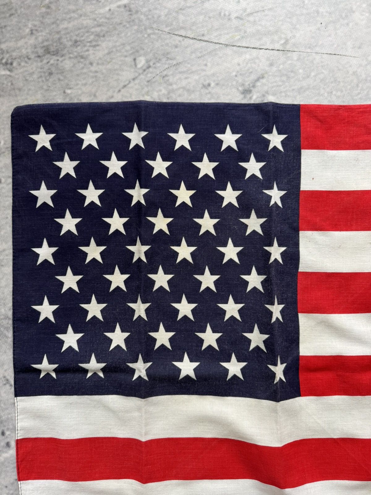 Vintage 🇺🇸Vintage 90-00s Bandana scarf retro USA FLAG handkerchief Size ONE SIZE - 4 Thumbnail
