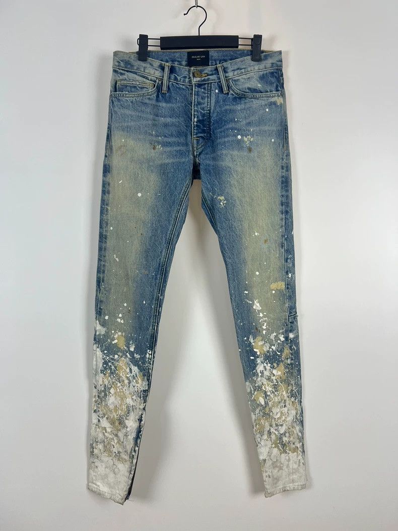 Fear of God Fear of God Blue Splatter OG Jeans - dmc Size US 30 / EU 46 - 1 Thumbnail